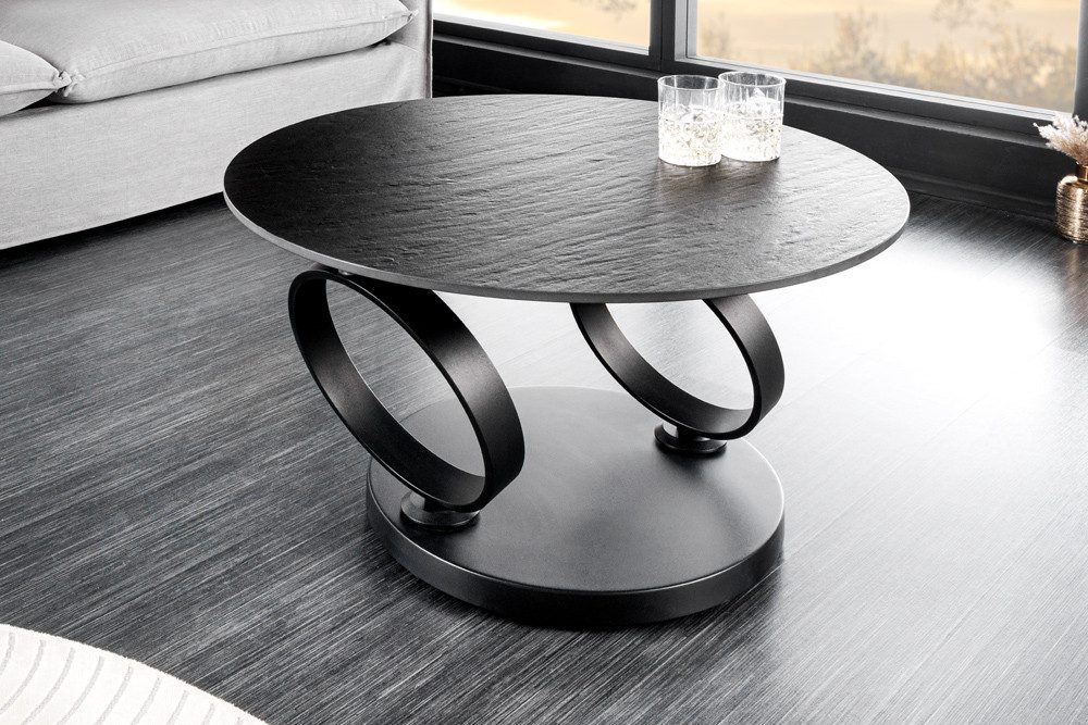 riess-ambiente Couchtisch DANCING RINGS schwarz/grau · günstig online kaufen