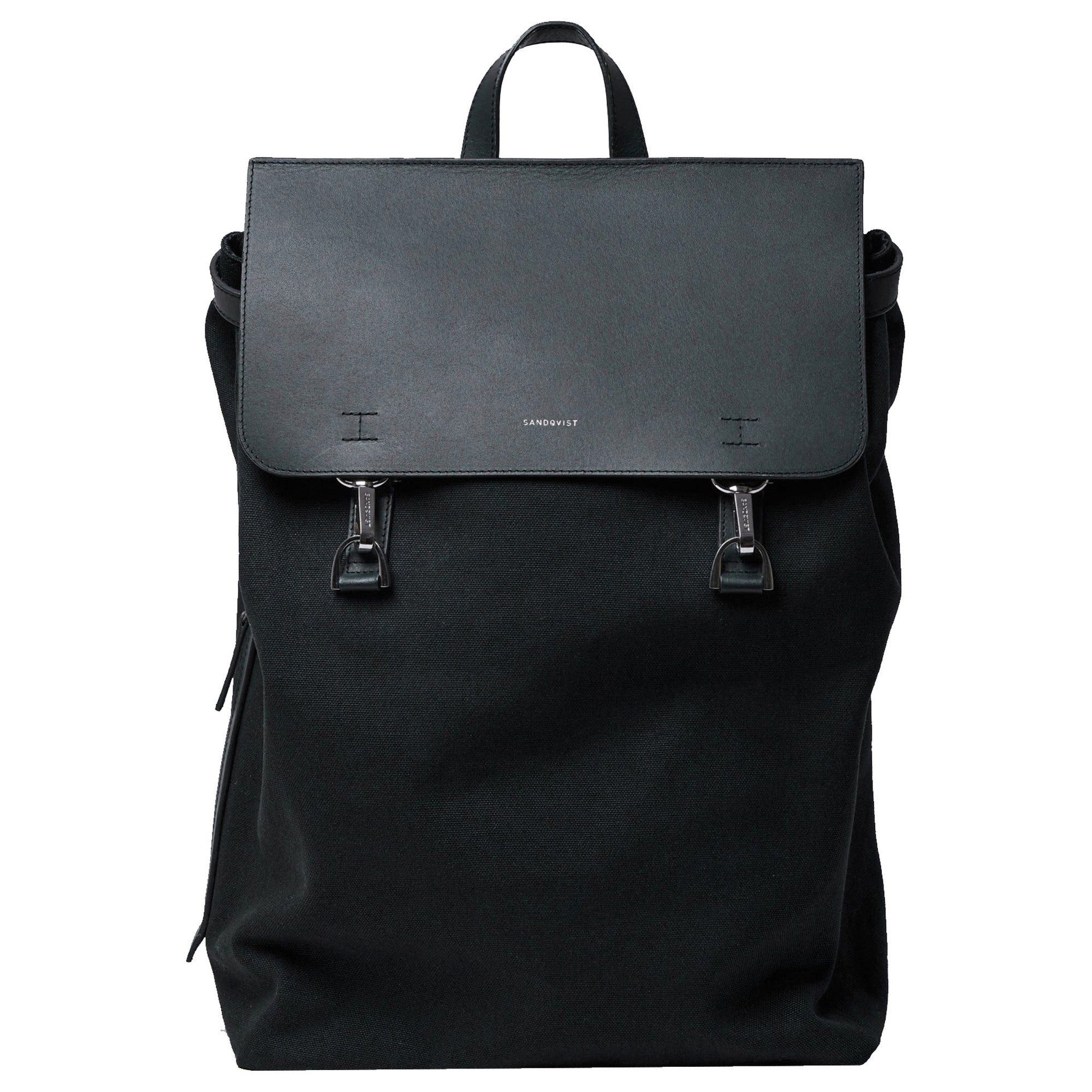 Rucksack Hege Metal Hook - Rucksack 15" 42 cm (black with black leather)