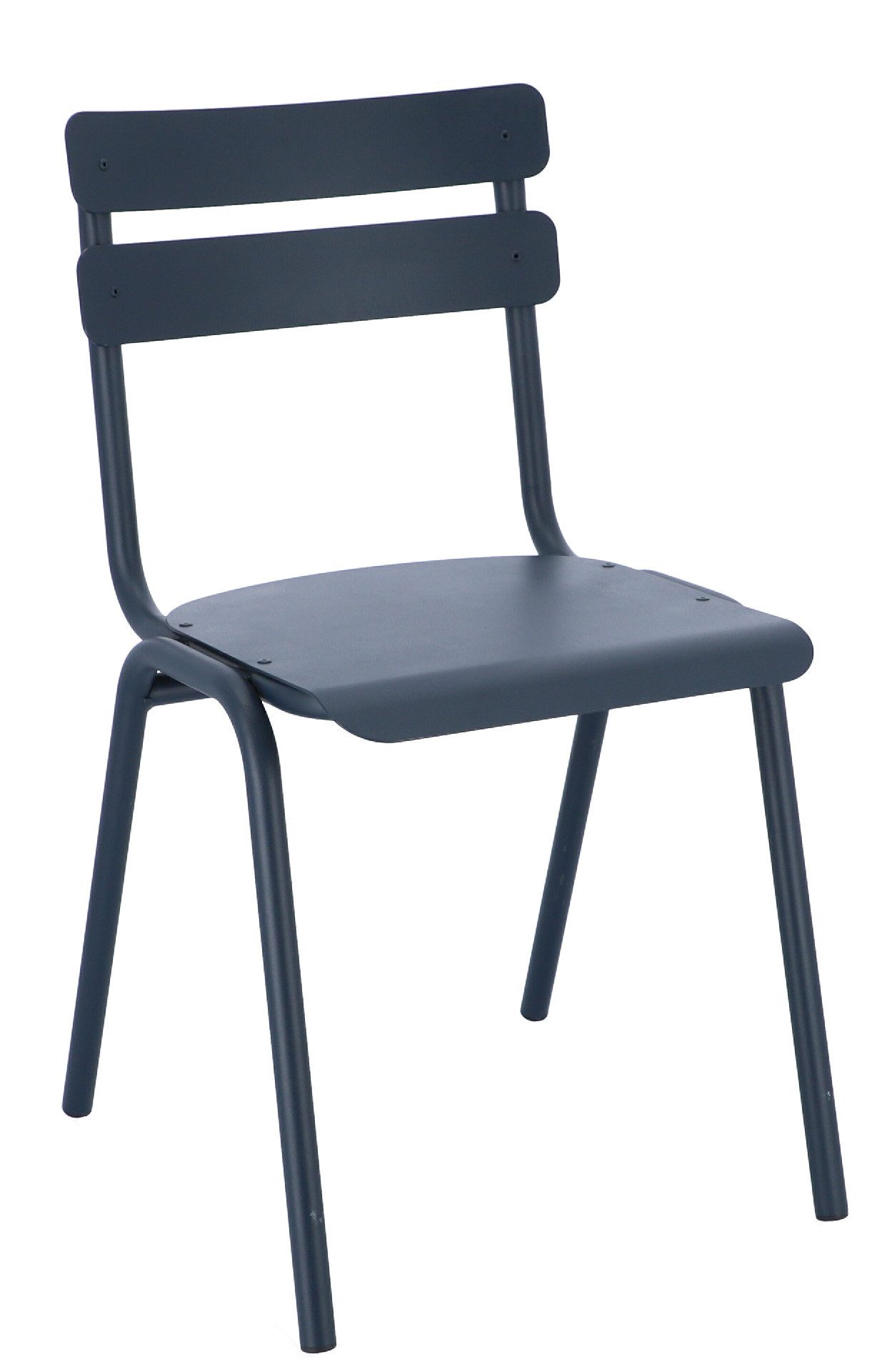 jankurtz Stuhl One aus Aluminium, stapelbar, Dunkelblau