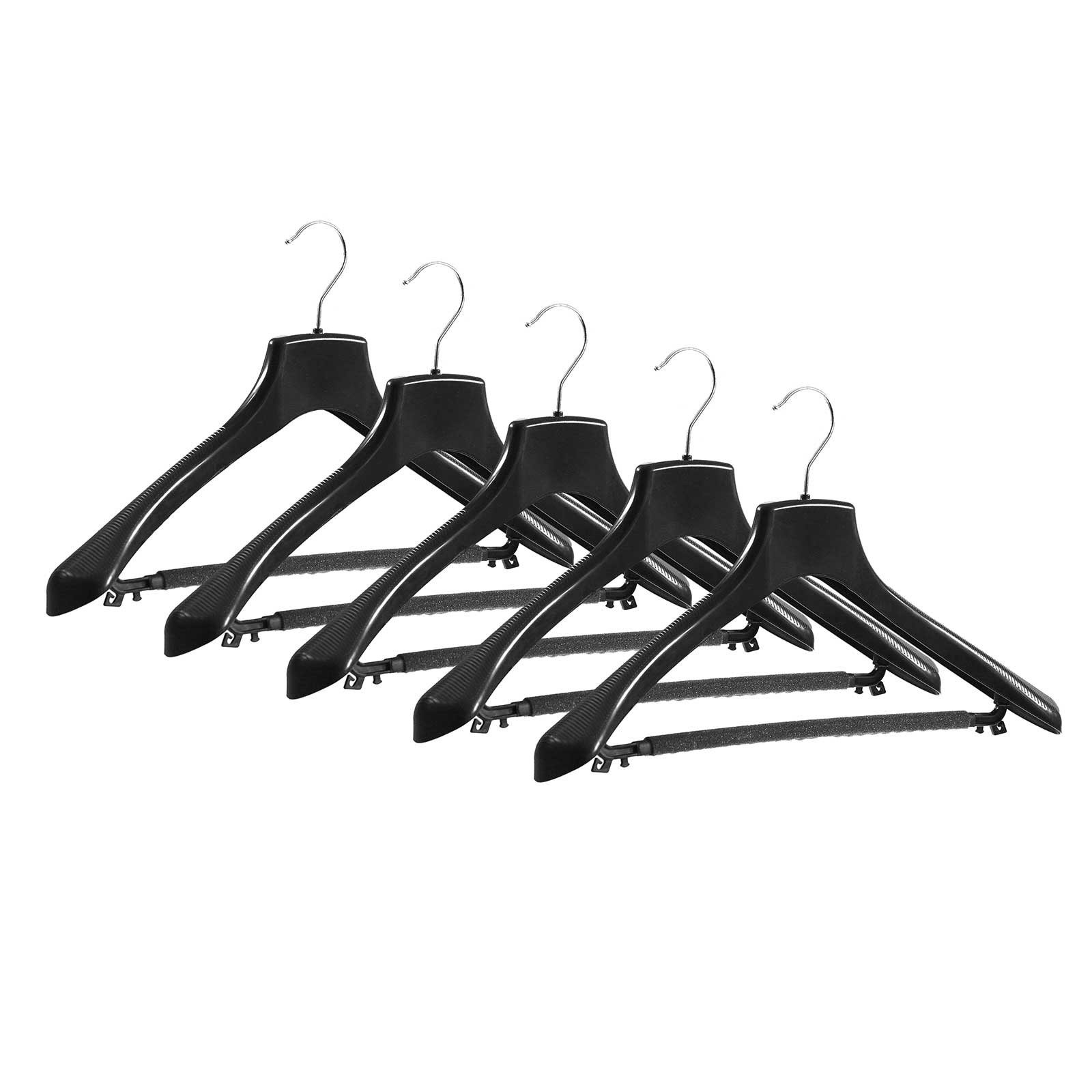 maDDma Kleiderbügel 5 Kunststoff Kleiderbügel Wäschebügel mit o. ohne Hosensteg, (5er Sparpaket), Variante 4