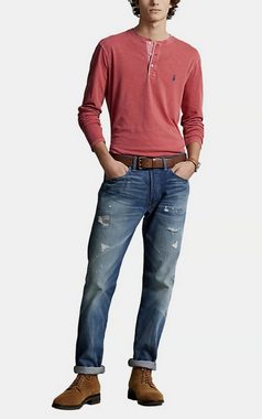 Ralph Lauren Sweatshirt POLO RALPH LAUREN GRANDFATHER SHIRT Slub Henley T-shirt Opa Sweater Sw