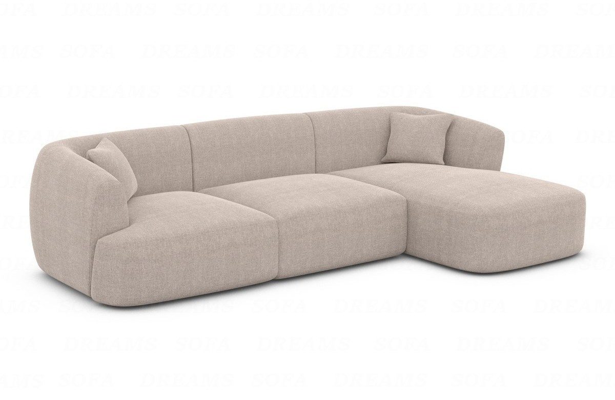 Sofa Dreams Ecksofa Polster Couch Ecksofa Stoffsofa Tabarca L Form kurz Stoffcouch, Loungesofa