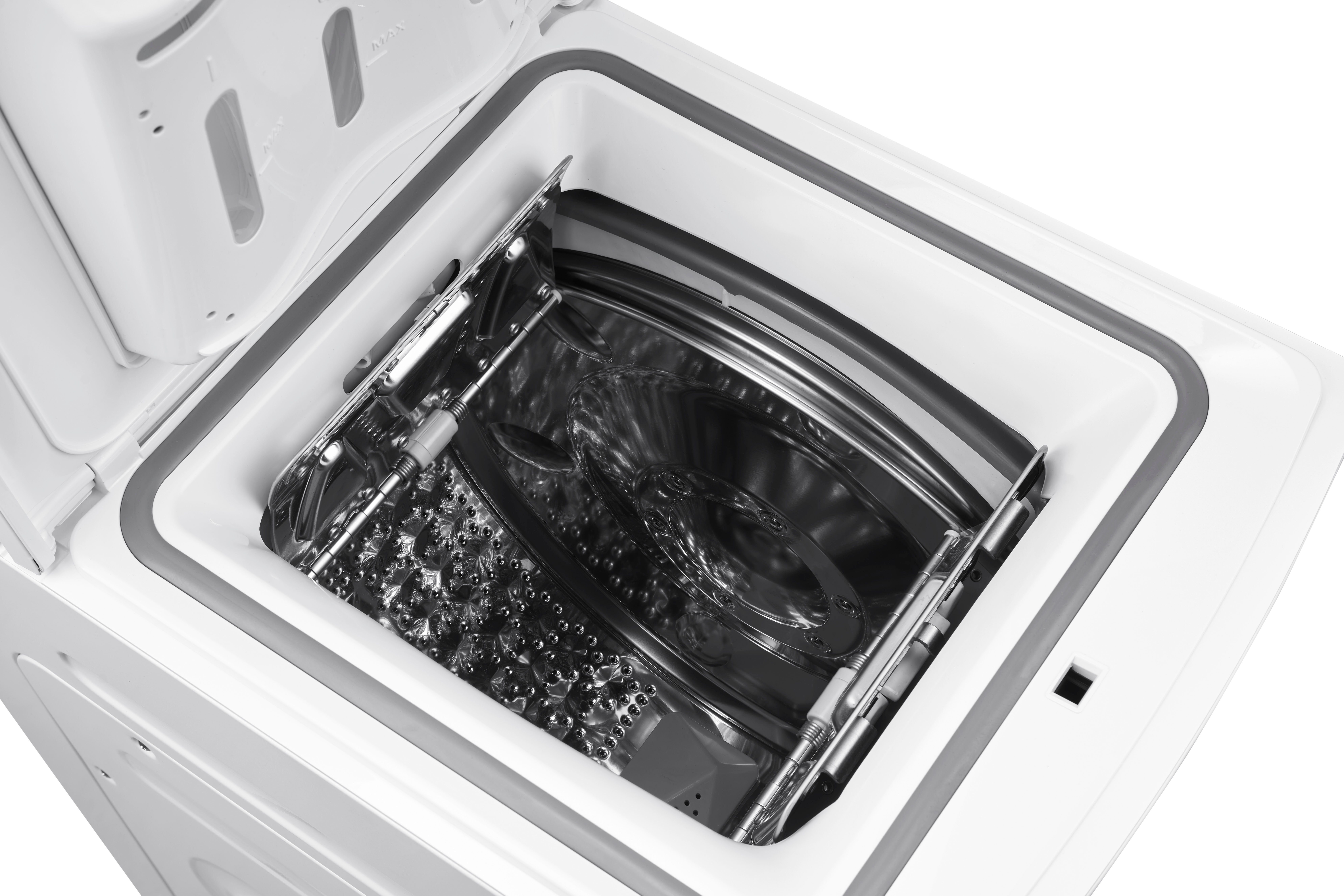 Hanseatic Waschmaschine Toplader HTW7512C, 7,5 Programm Express 1200 Überlaufschutzsystem, Mengenautomatik, kg, U/min
