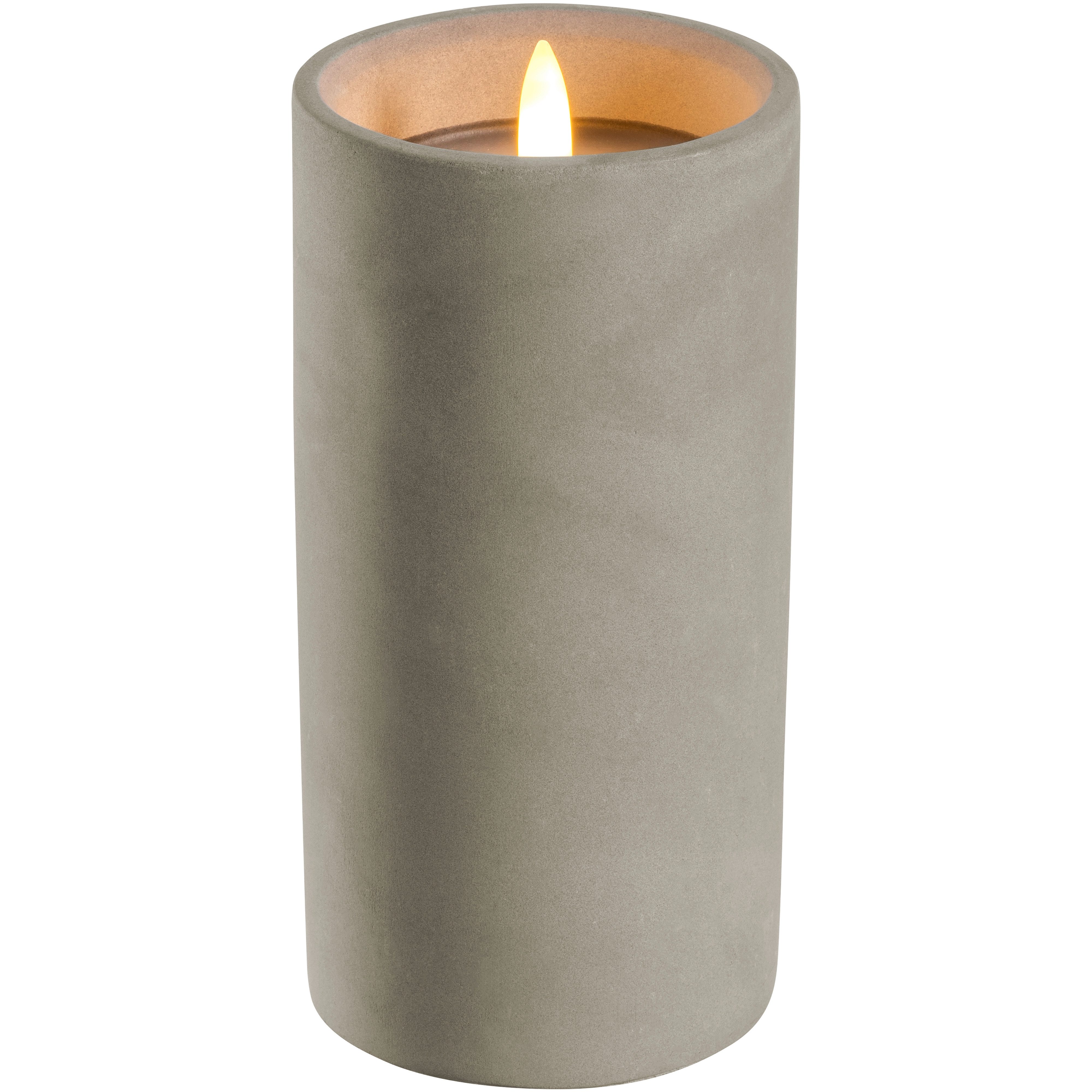 LEONARDO LED-Leuchte Silenzio, in edlem Betongefäß