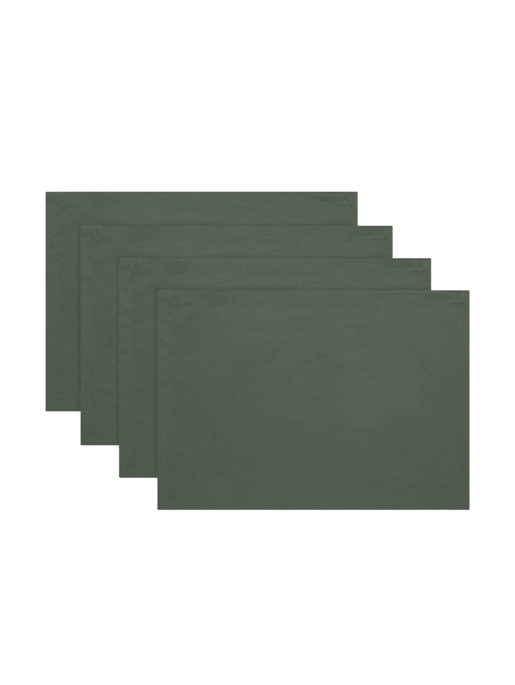 Kissenbezug Tischsets im 6er-Pack, TOM TAILOR bottel-green | Tischläufer