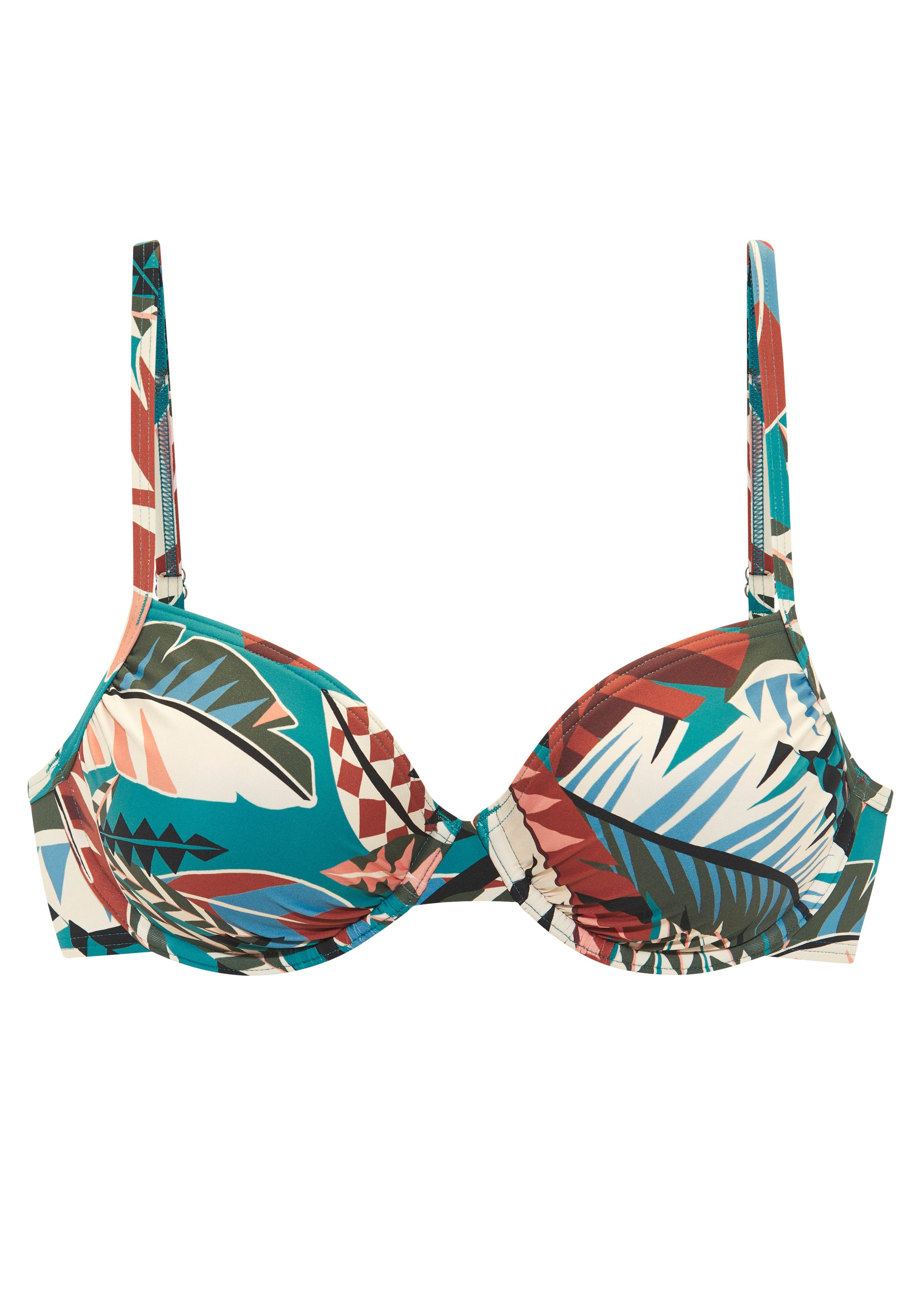 Buffalo Bügel-Bikini-Top Moana, mit modernem Allover-Print