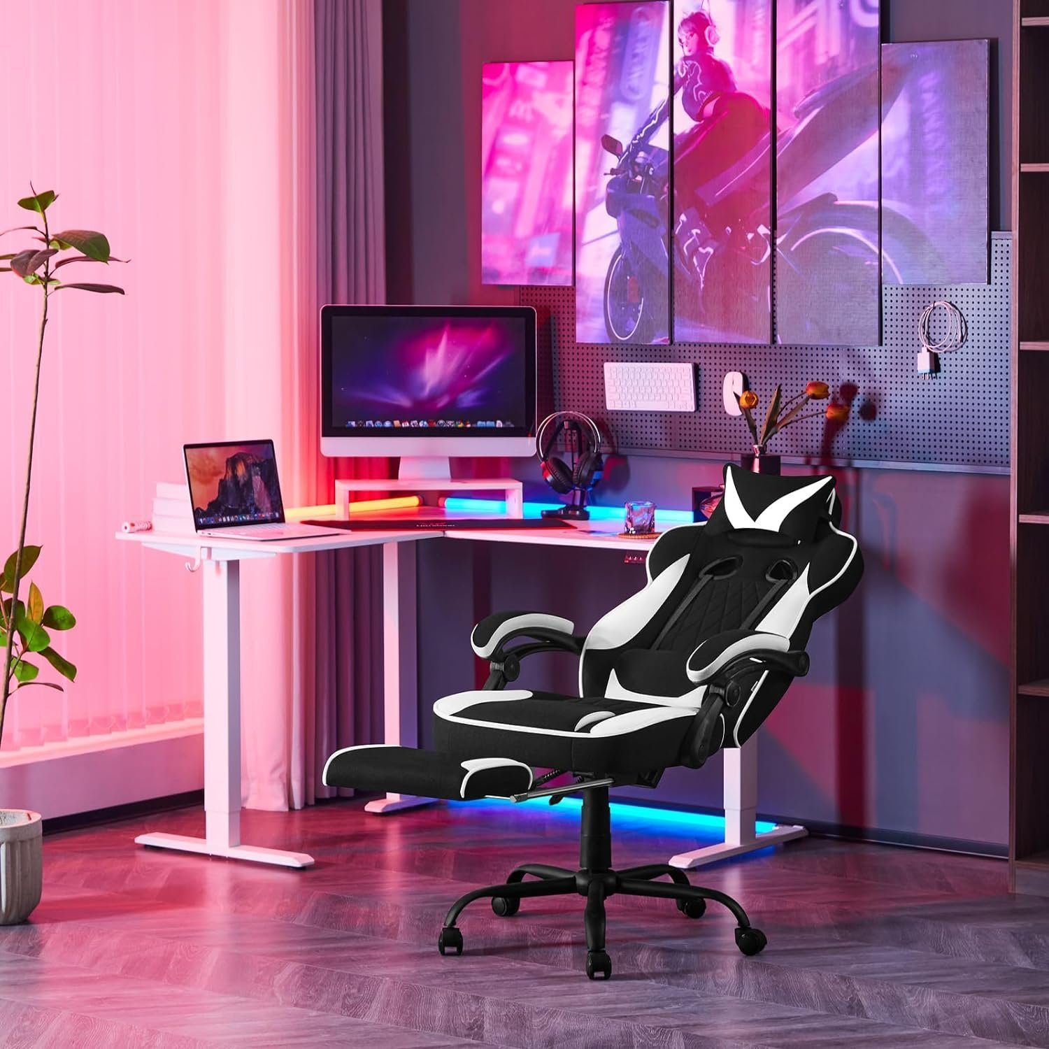 Woltu Gaming-Stuhl (1 St), mit Taschenfederkissen, günstig online kaufen