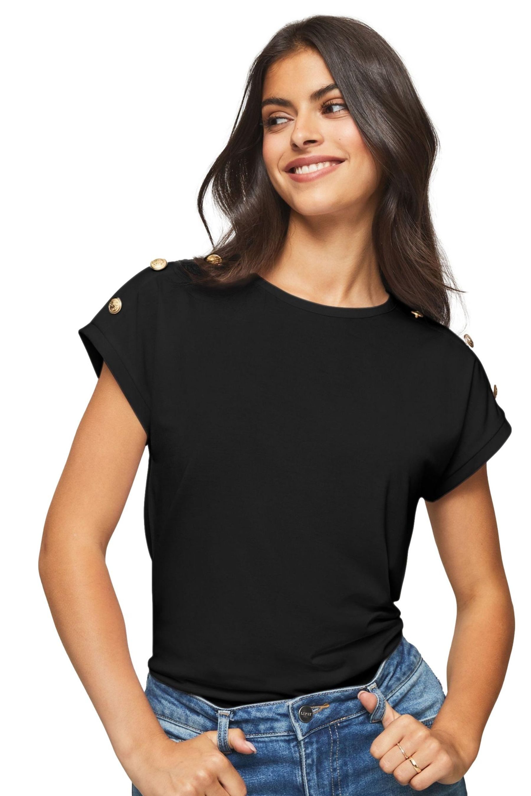 T-Shirt Lipsy T-Shirt mit Rundhalsausschnitt, Regular