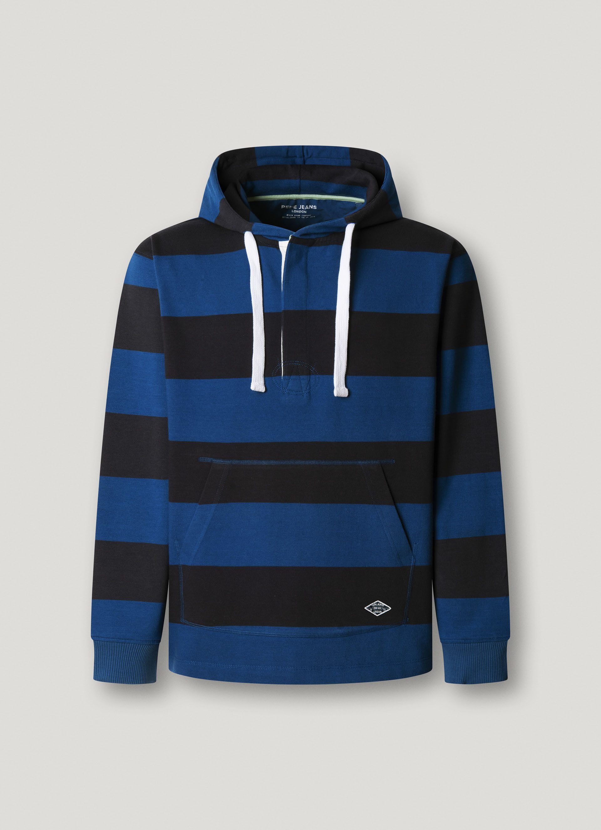 Pepe Jeans Hoodie JOE STRIPES HOODIE mit verdeckter Knopfleiste
