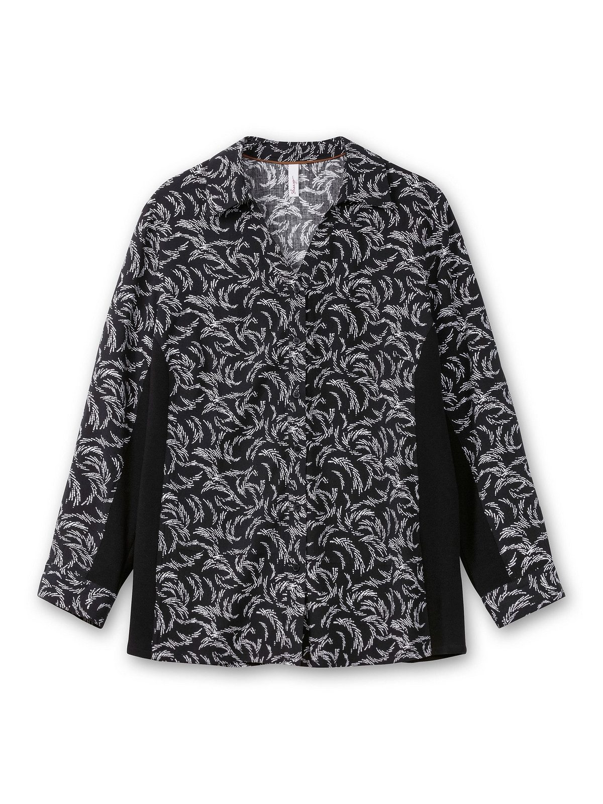 schwarz-weiß gemustert