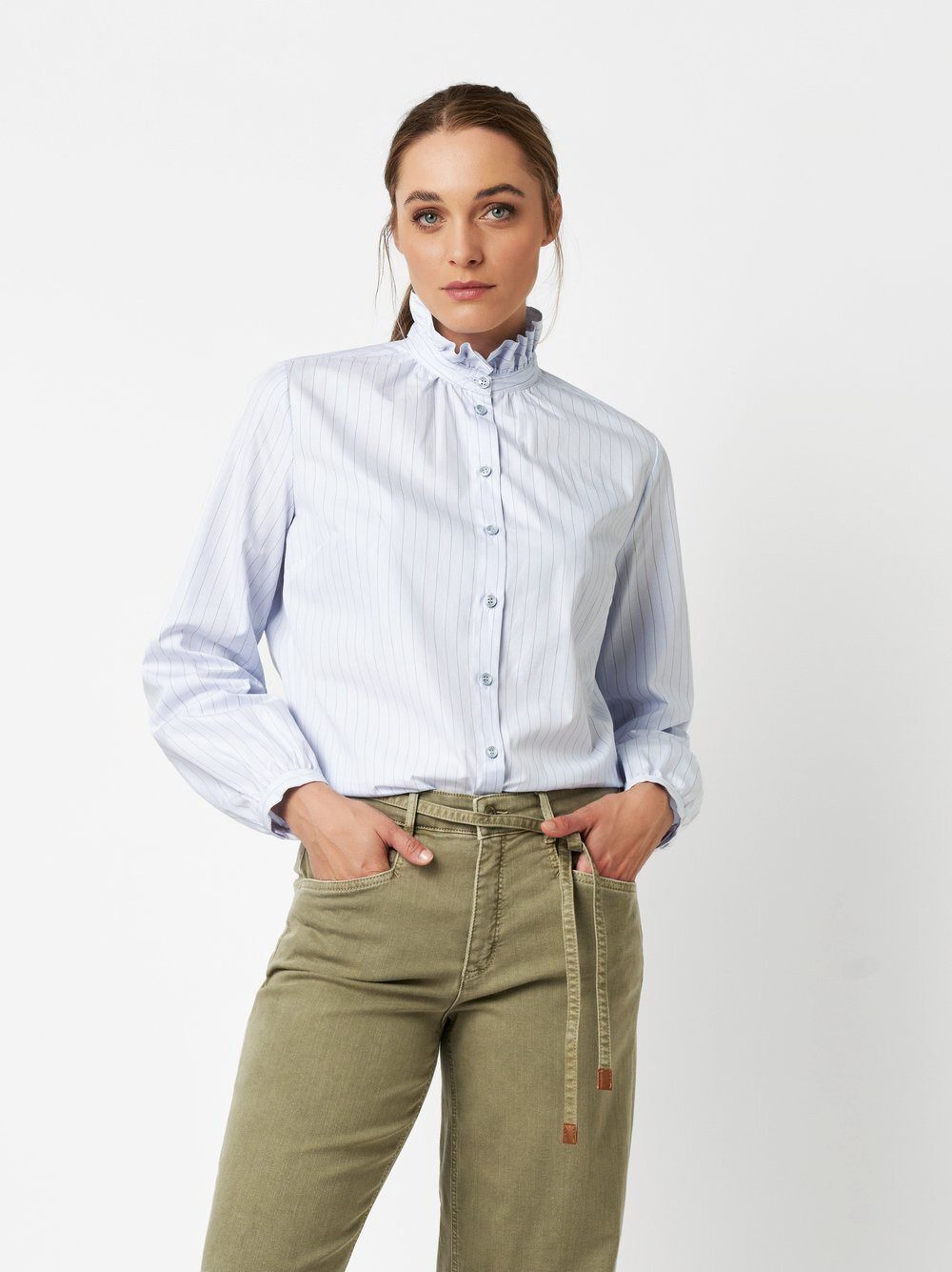 TONI Klassische Bluse Cleo mit Rüschenkragen günstig online kaufen