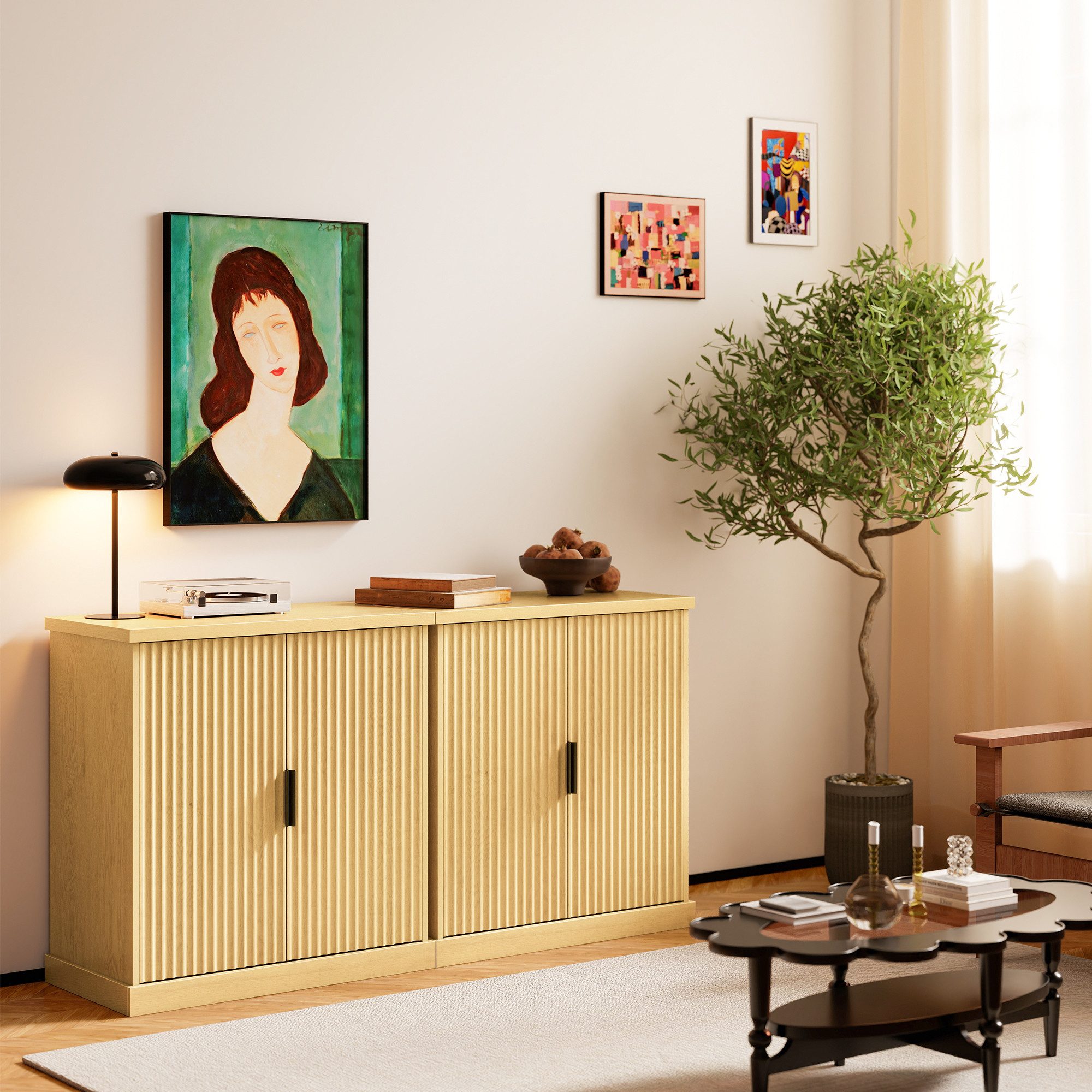 VASAGLE Sideboard Küchenschrank, Konsolenschrank, mit verstellbarer günstig online kaufen