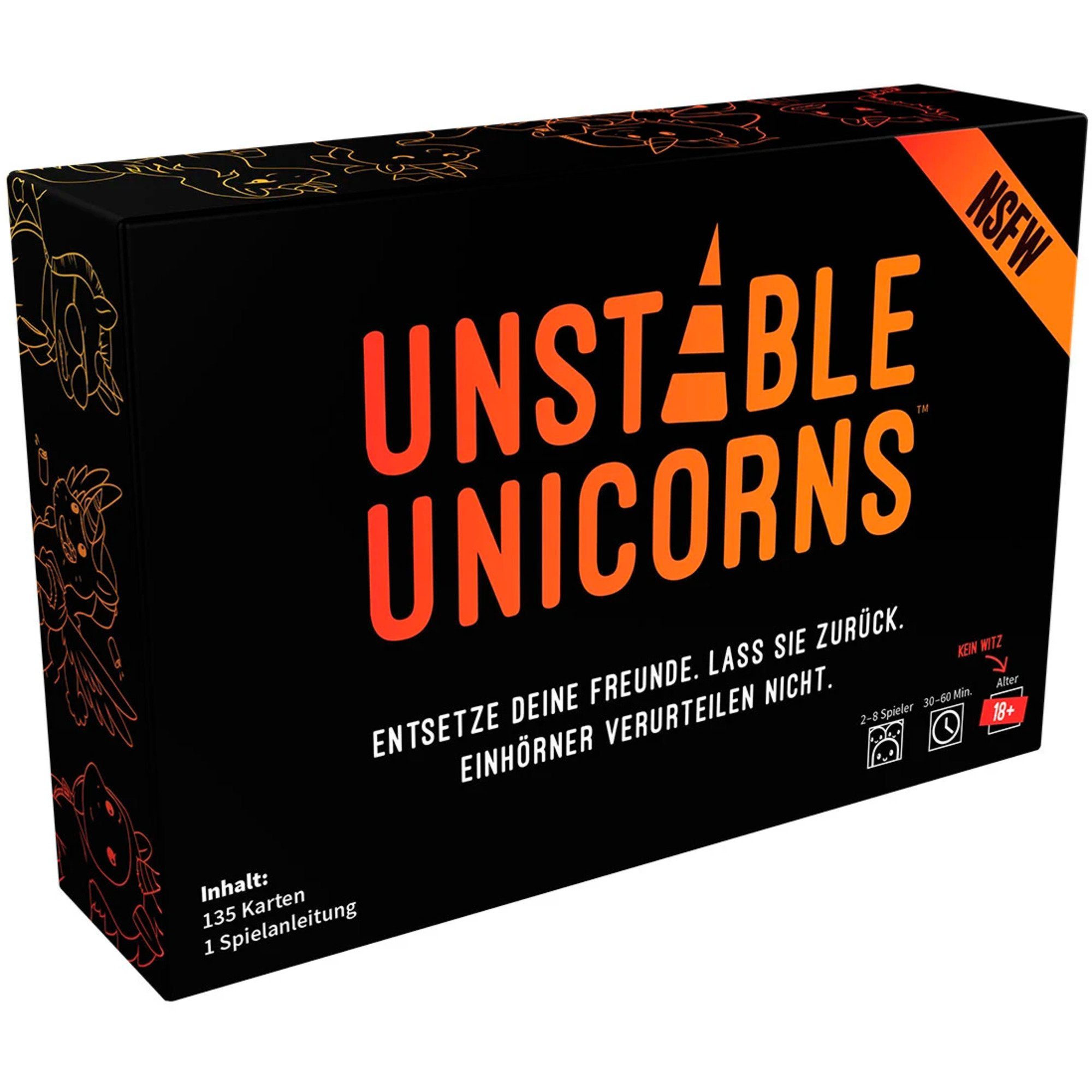 Asmodee Spiel Asmodee Unstable Unicorns NSFW, Kartenspiel