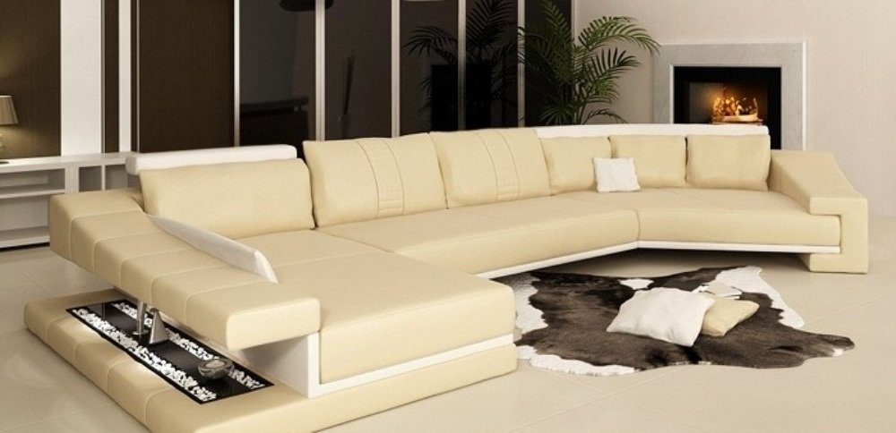 JVmoebel Ecksofa Designer Braunes Luxus Halbrundes Europe Made Moderne in Sitzmöbel, Couch Sofa