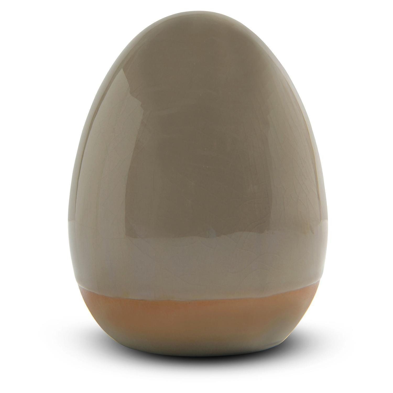 casa NOVA Dekofigur Deko-Ei ELIOS, 9 x 10,5 cm, Braun, Porzellan, (1 St), Farbverlauf