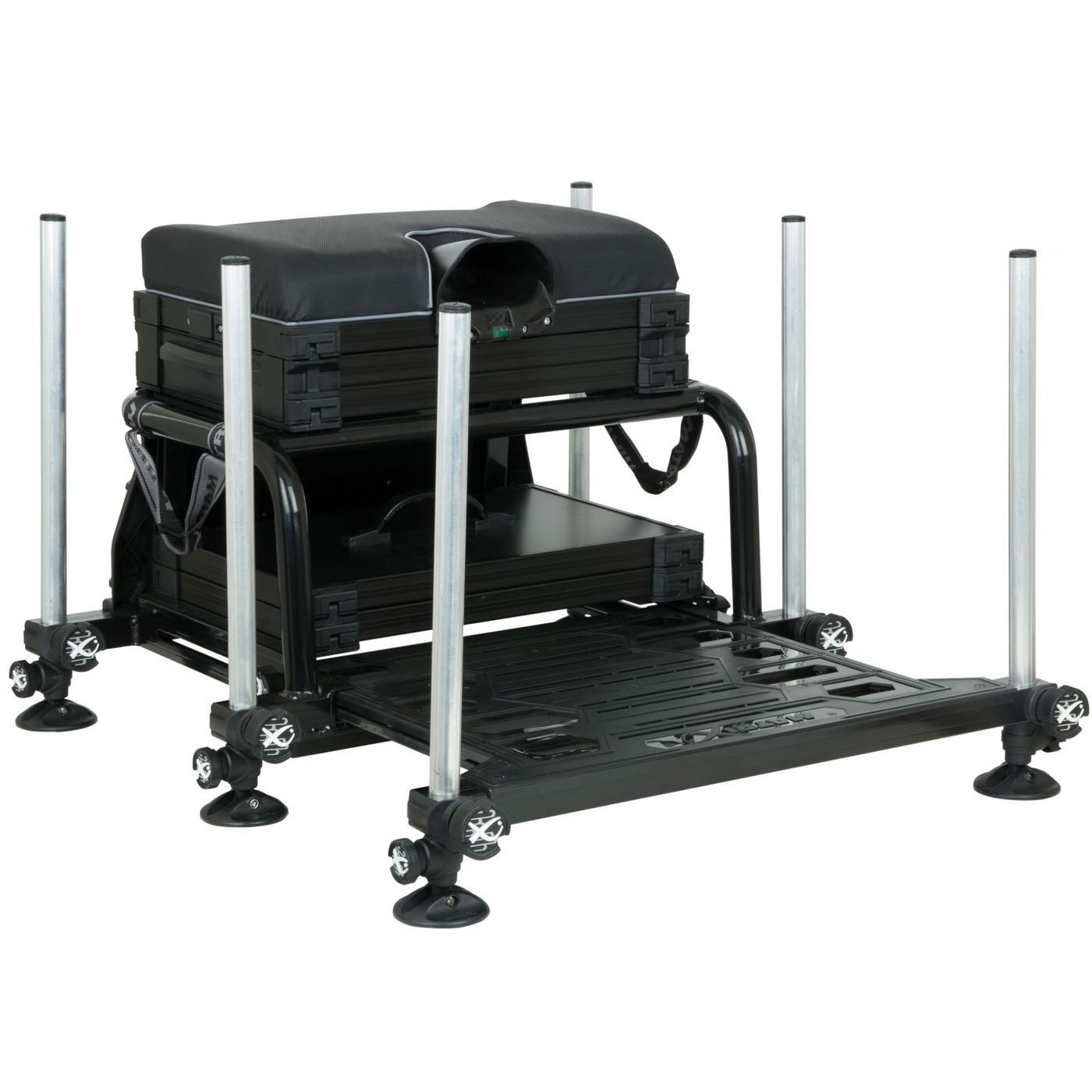 Fox Matrix Angelkoffer Fox Matrix S25 Superbox Black - Sitzkiepe