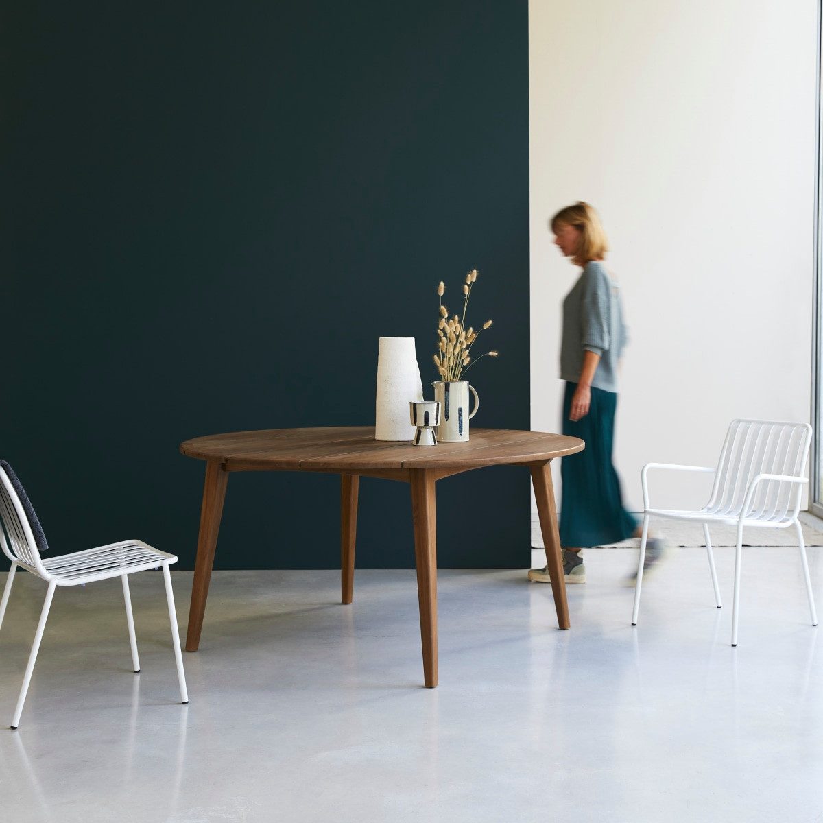 Tikamoon Esstisch Grasshopper Esstisch aus massivem Recycling-Teak 8 Pers.