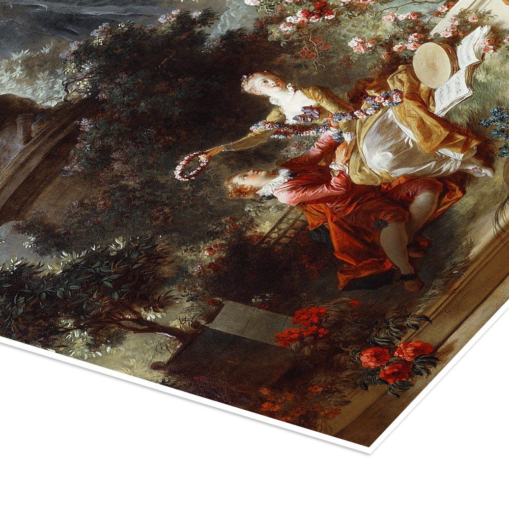 Posterlounge Wandbild Der Geliebte, Jean-Honoré Fragonard, erhältlich als Poster, Leinwandbild, Wandsticker oder Acrylglasbild