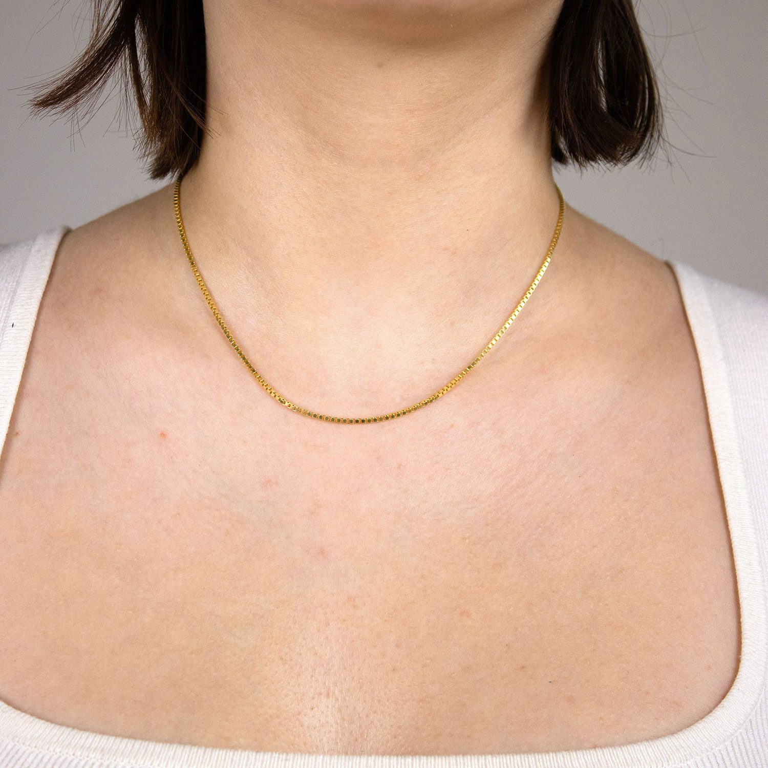 HOPLO Goldkette Goldkette Venezianerkette Länge 50cm günstig online kaufen