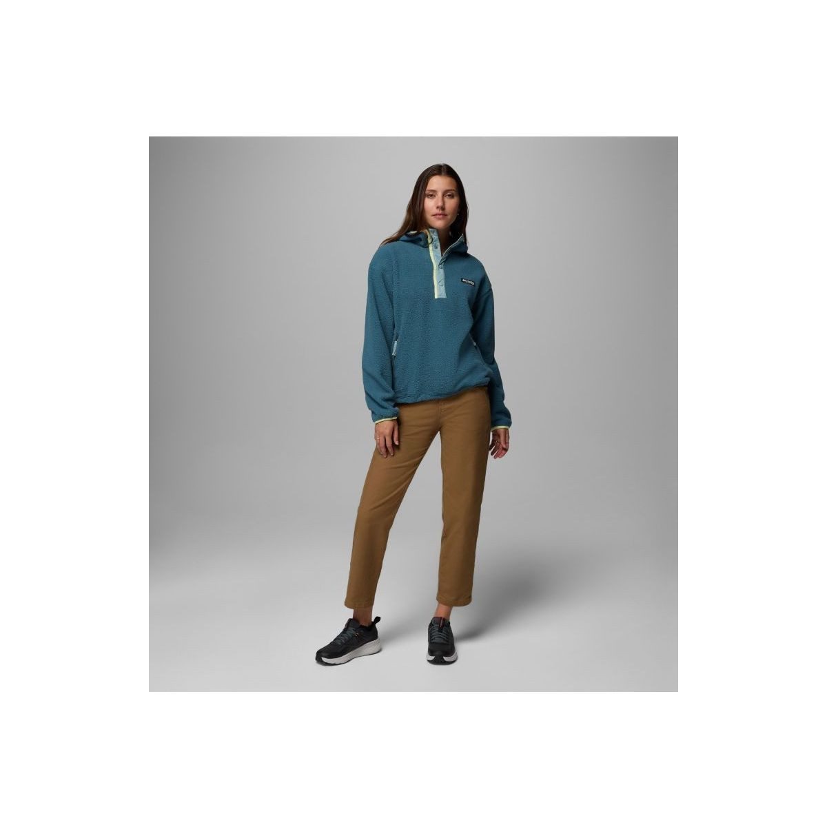 Columbia Kapuzenpullover Helvetia II Hoodie Kuscheliger Damen-Hoodie aus Sherpa-Fleece mit praktischen