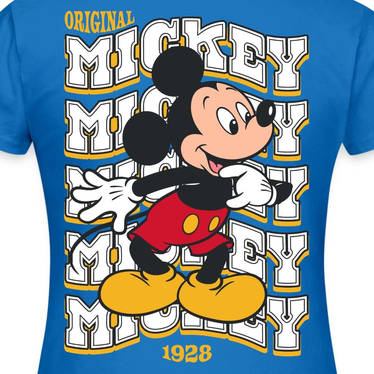 Spreadshirt T-Shirt Mickey & Minnie Mickey Mouse Original 1928 Frauen T-Shirt (1-tlg) Slim Fit, fällt klein aus