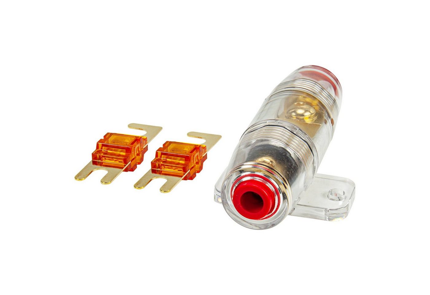 Thumbnail - tomzz Audio Kfz-Sicherungshalter Mini ANL Sicherungshalter transparent für Kabel bis 25qmm + 2 x 40A Si