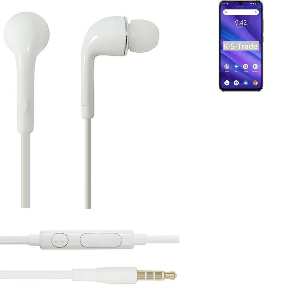 (Kopfhörer weiß Mikrofon mit für A5 In-Ear-Kopfhörer K-S-Trade Lautstärkeregler 3,5mm) Pro u UMIDIGI Headset