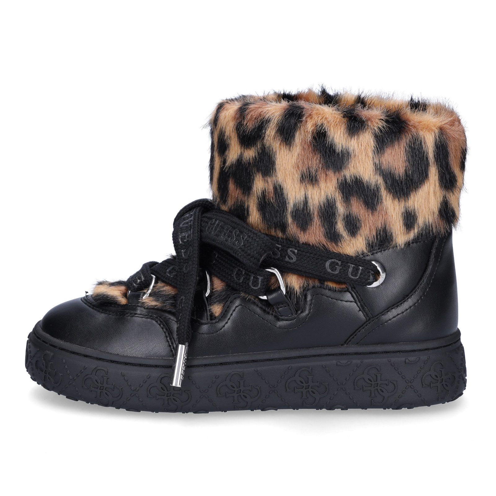 Guess Guess Damen Boot Uneek schwarz leo Ankleboots