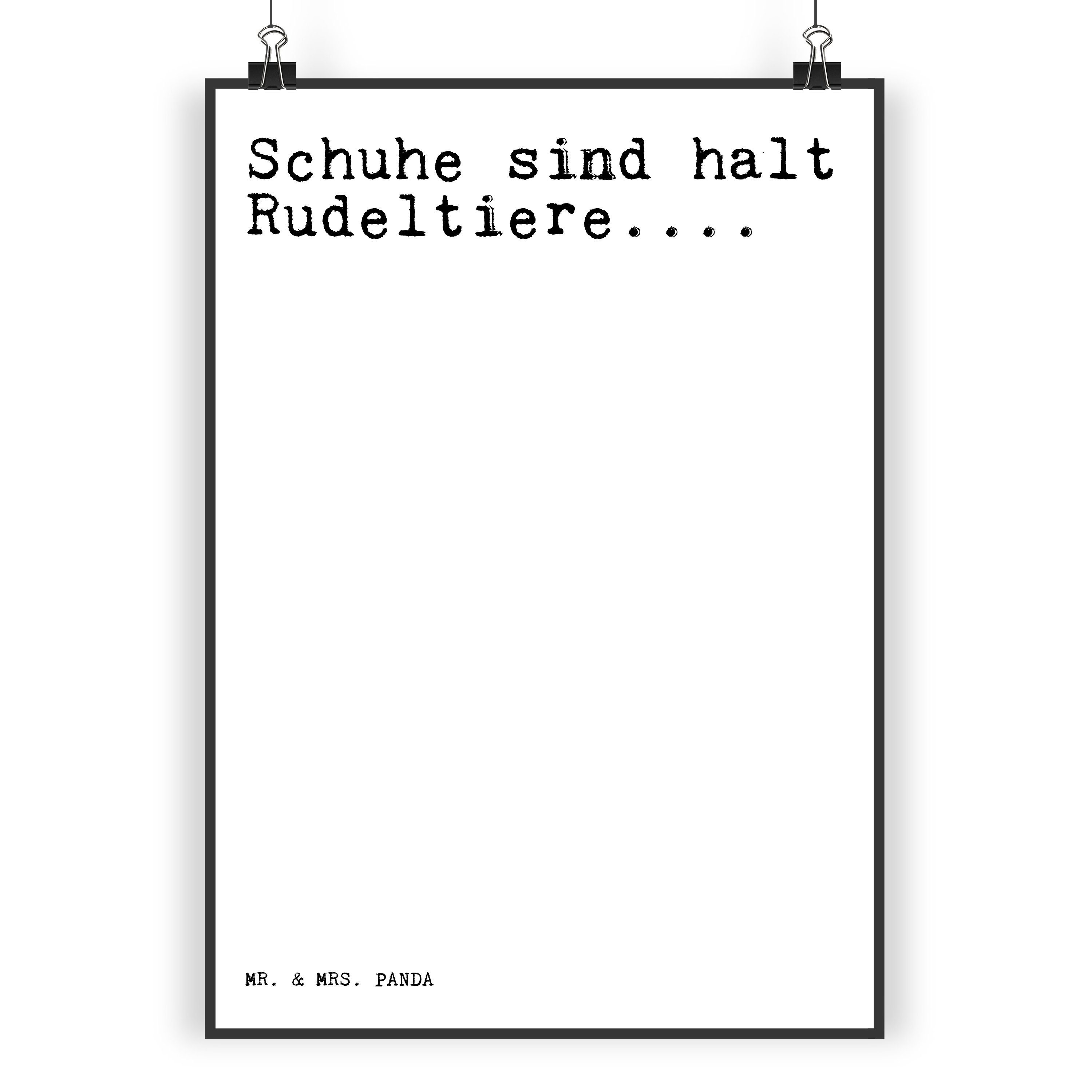 Mr. & Mrs. Panda Poster DIN A4 Schuhe sind halt Rudeltiere