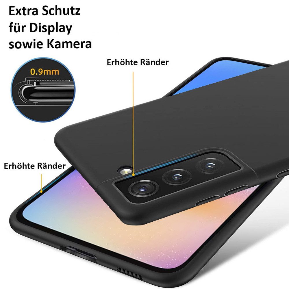 FITSU Handyhülle Ultra Slim Case für Samsung Galaxy A05s Schwarz 6,7 Zoll, Ultradünne Handyschale Slim Case Cover Schutzhülle mit Kameraschutz