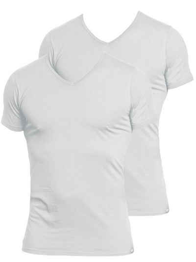 KUMPF Unterziehshirt 2er Sparpack Herren T-Shirt Single Jersey (Spar-Set, 2-St) Materialmix