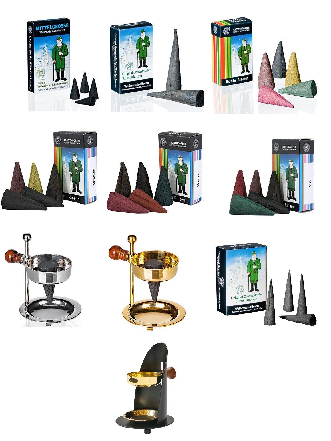 Crottendorfer Räucherschale 2048, Weihrauchbrenner aus Messing in Schwarz, günstig online kaufen