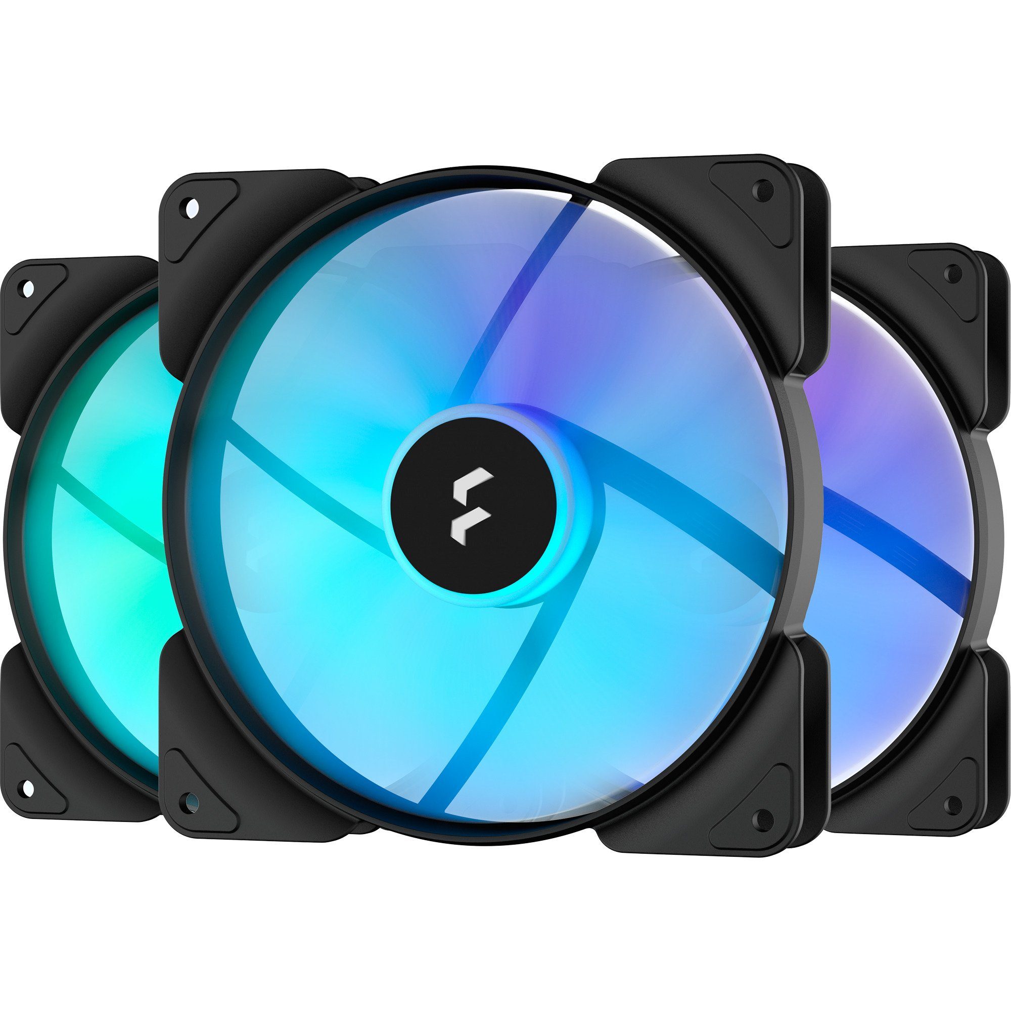 Gehäuselüfter Fractal Design Aspect 14 RGB PWM Black Frame 3er