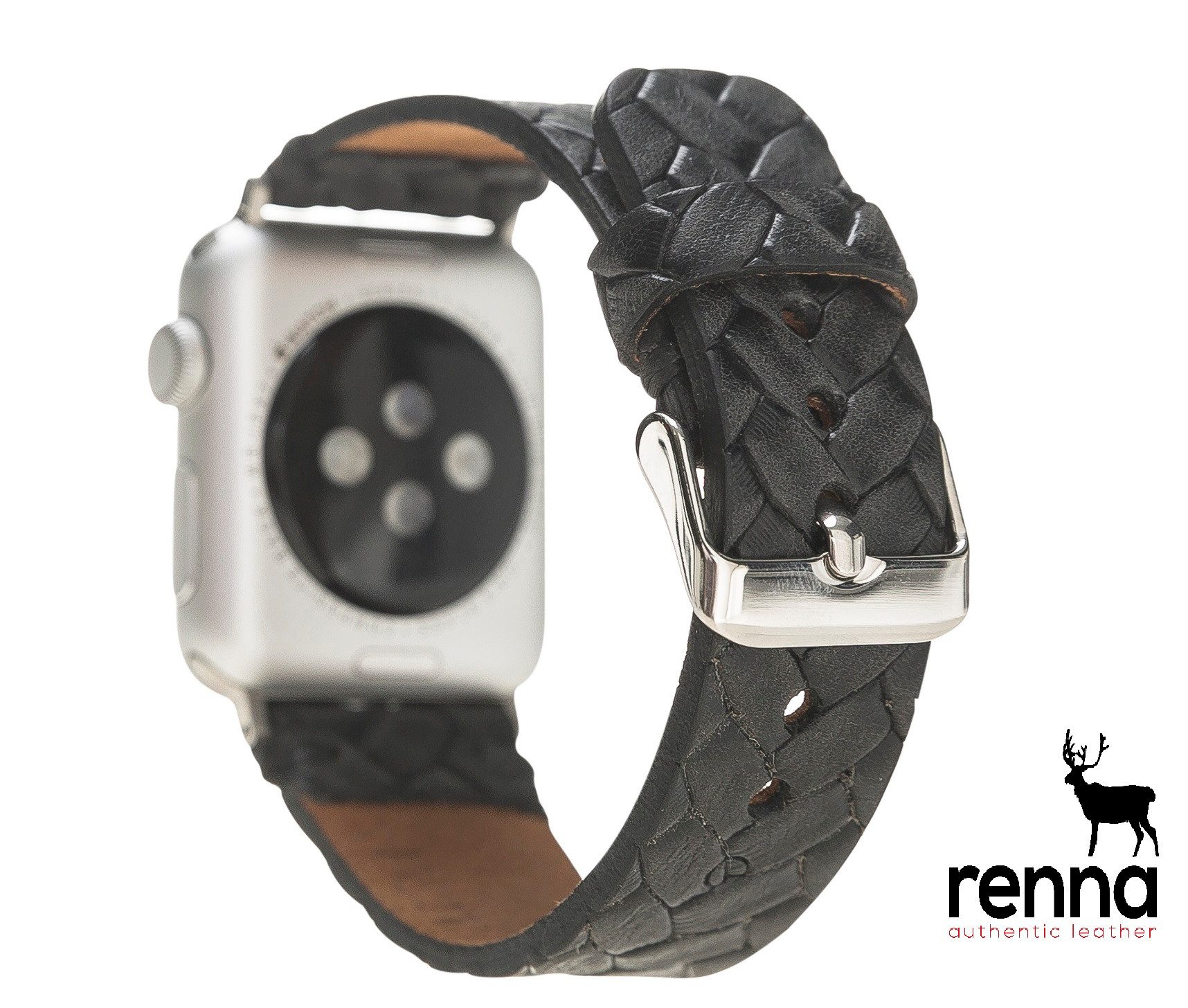 Renna Leather Smartwatch-Armband Apple Watch Band für Series 10 / Ultra/9/SE/8-1 Echtleder Armband