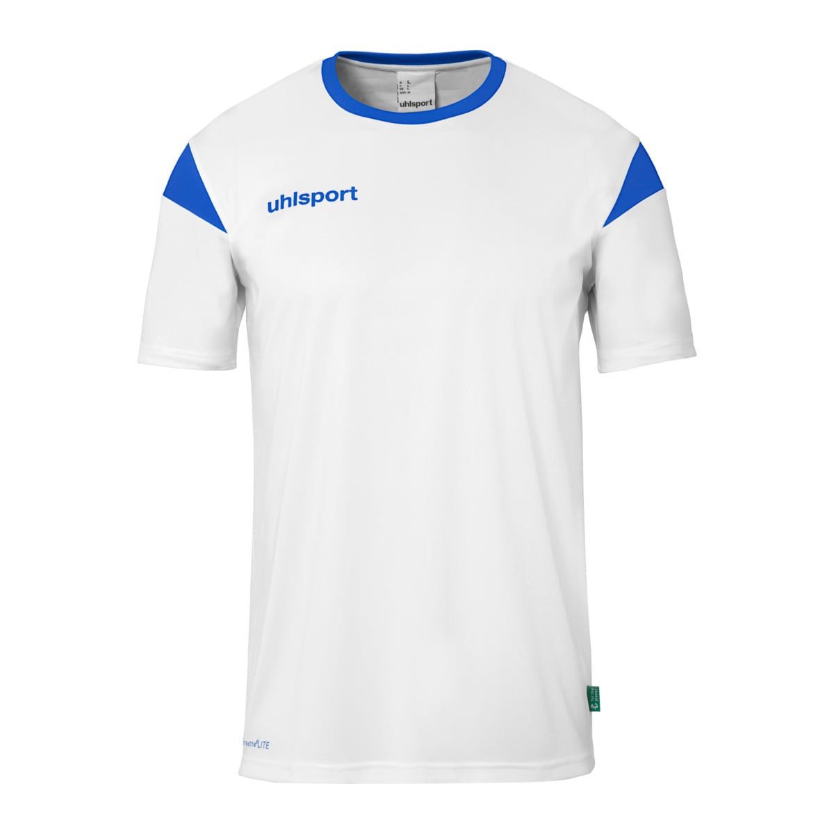 T-Shirt Squad 27 (100% Polyester) weiss/azurblau Herren