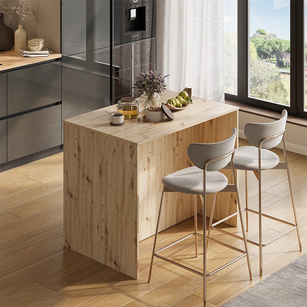 Vicco Bartisch Aventi, Artisan-Eiche/Cashmere, 105 x 70 cm