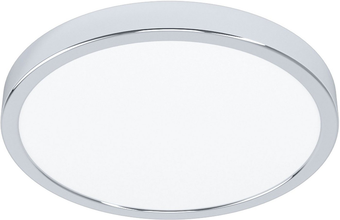 EGLO Deckenleuchte FUEVA 5 Deckenlampe, IP44, geringe Aufbauhöhe, 20 Watt, Rund, LED fest integriert, Neutralweiß, Aufbauleuchte, Badezimmer, Bad-Deckenlampe, modern, 28,5x2,8cm