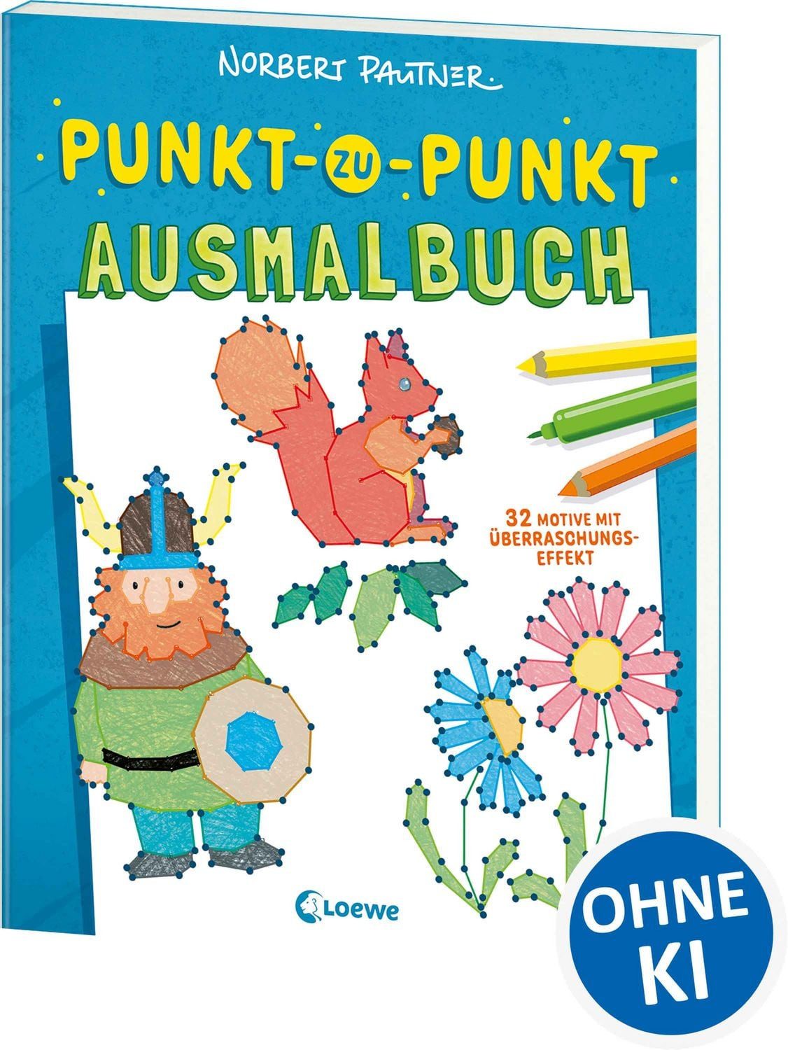 Punkt-zu-Punkt-Ausmalbuch (blau) / diverse