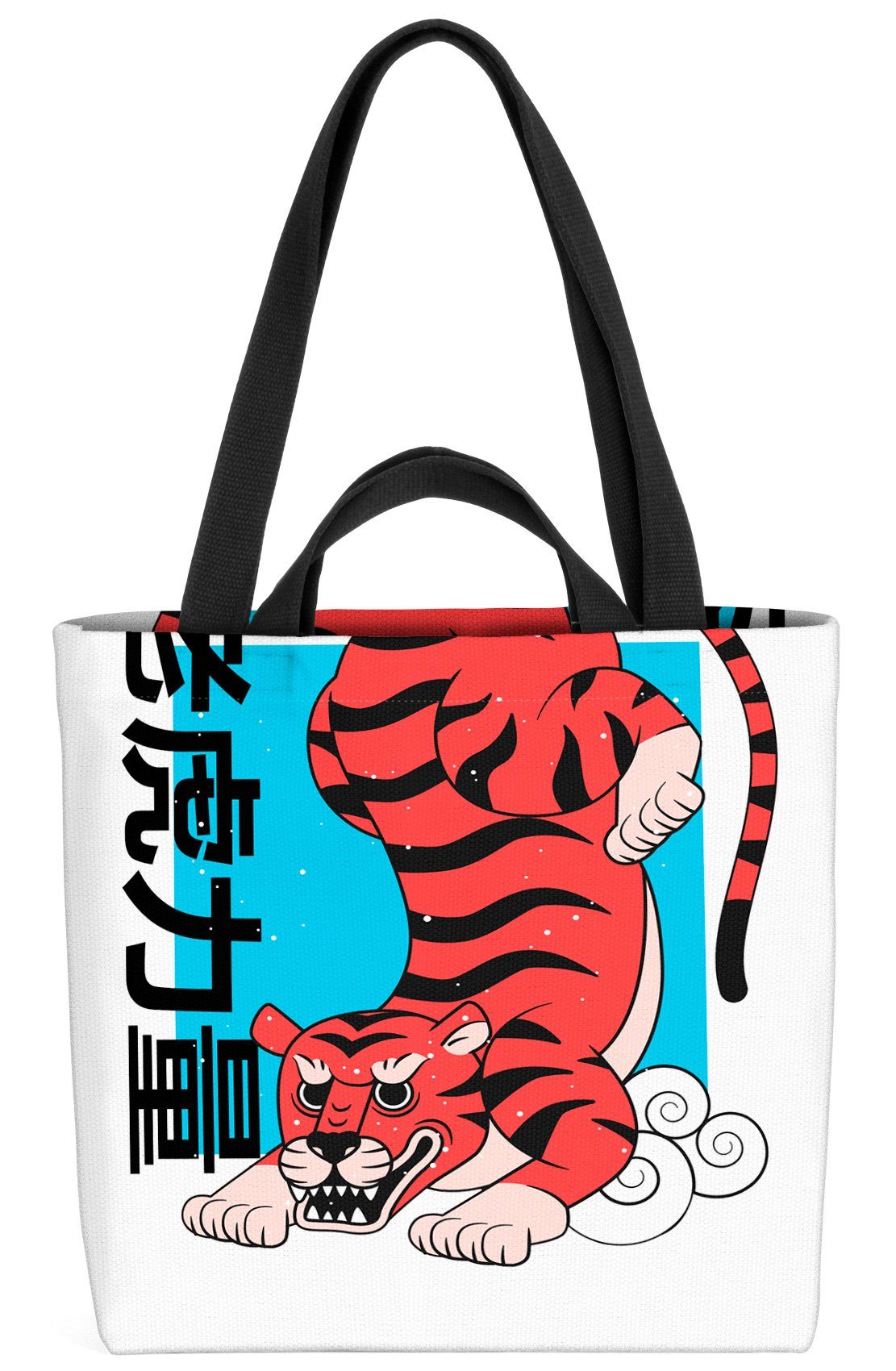 VOID Henkeltasche (1-tlg), Tiger Asien Anime Grafik Manga Japan China Orientalisch Kultur Tier P