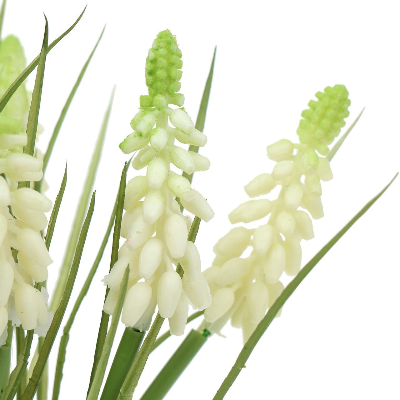 Kunstblume Traubenhyazinthen Weiß 30cm 15St Künstlich Muscari Dekoration, 15 Stü, Florists Products, Höhe 30 cm