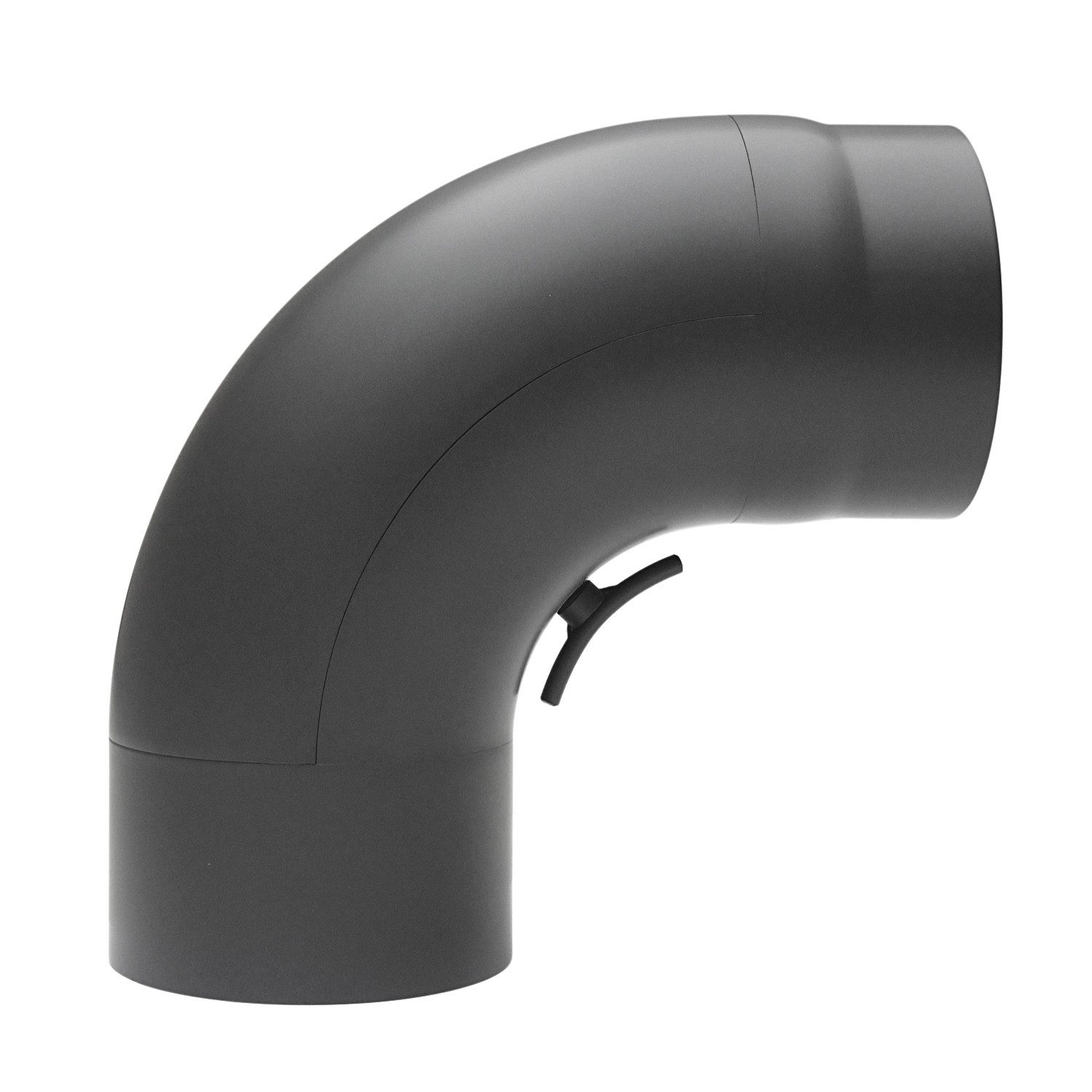 Raik Ofenrohr Raik Rauchrohrbogen Ofenrohr 150mm - 90° gezogen gussgrau, Bogen