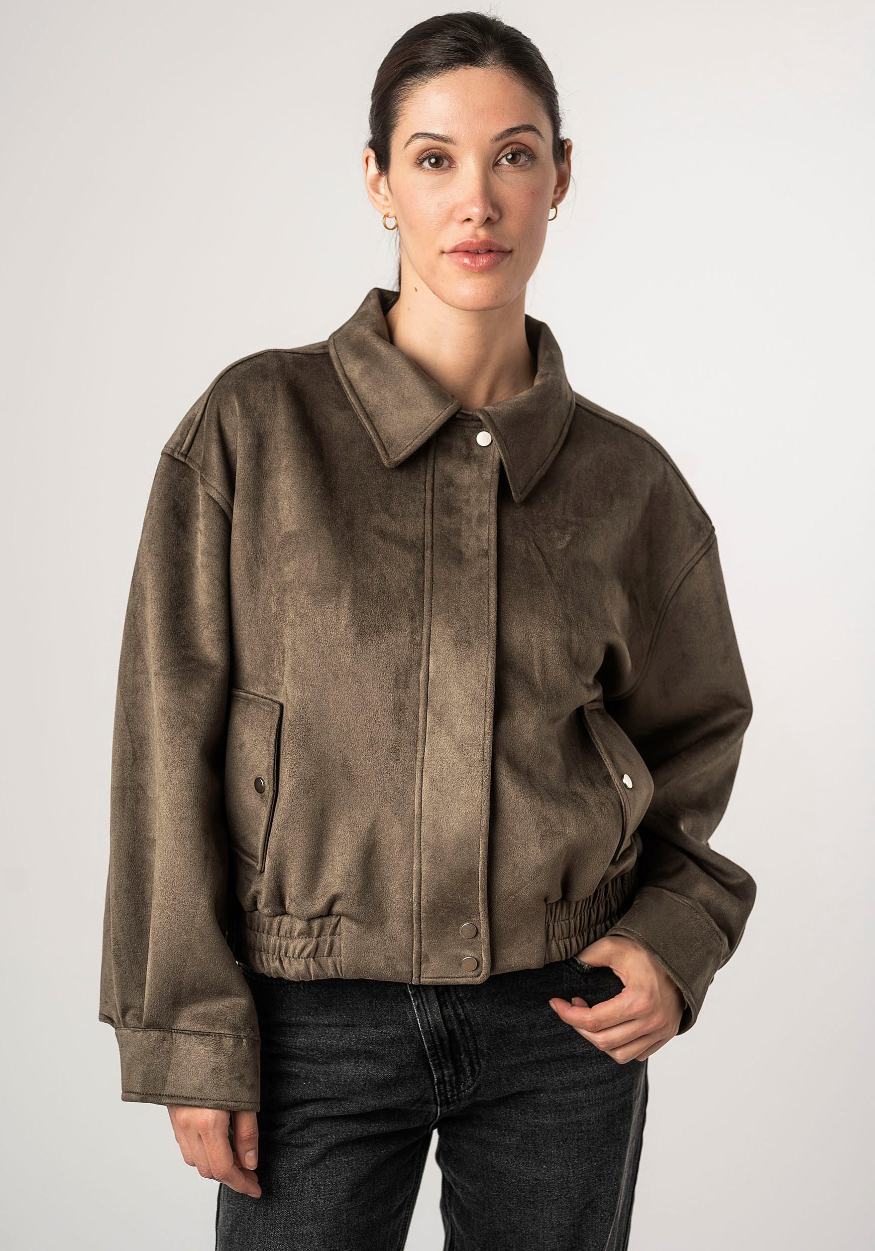Mauritius Lederimitatjacke 2Waylina mit Falten, mit günstig online kaufen