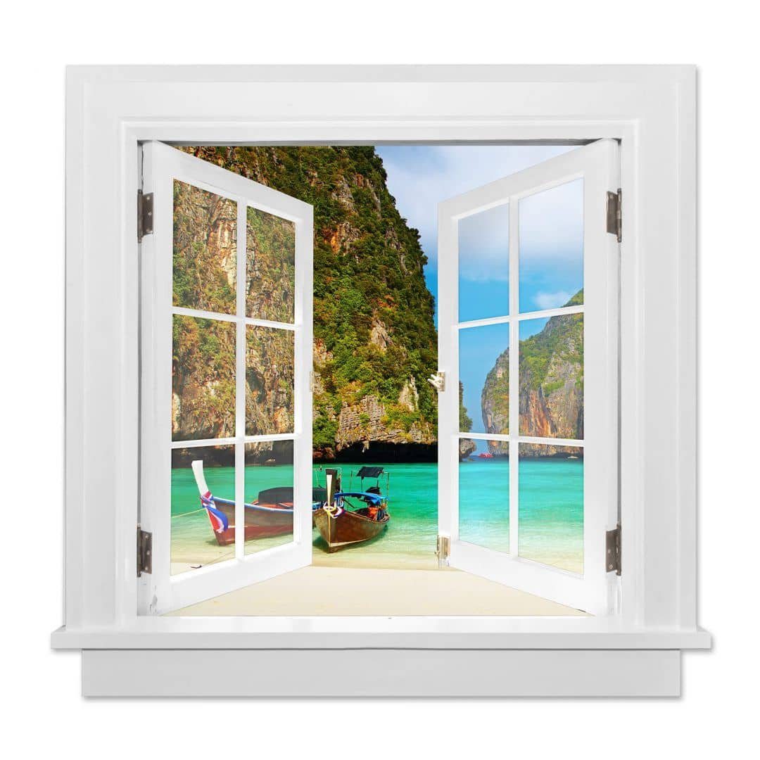selbstklebend Strandurlaub Wandtattoo Wandbild Südsee, K&L Wellness Wall Wandtattoo Affirmationen Art Fenster Aufkleber 3D