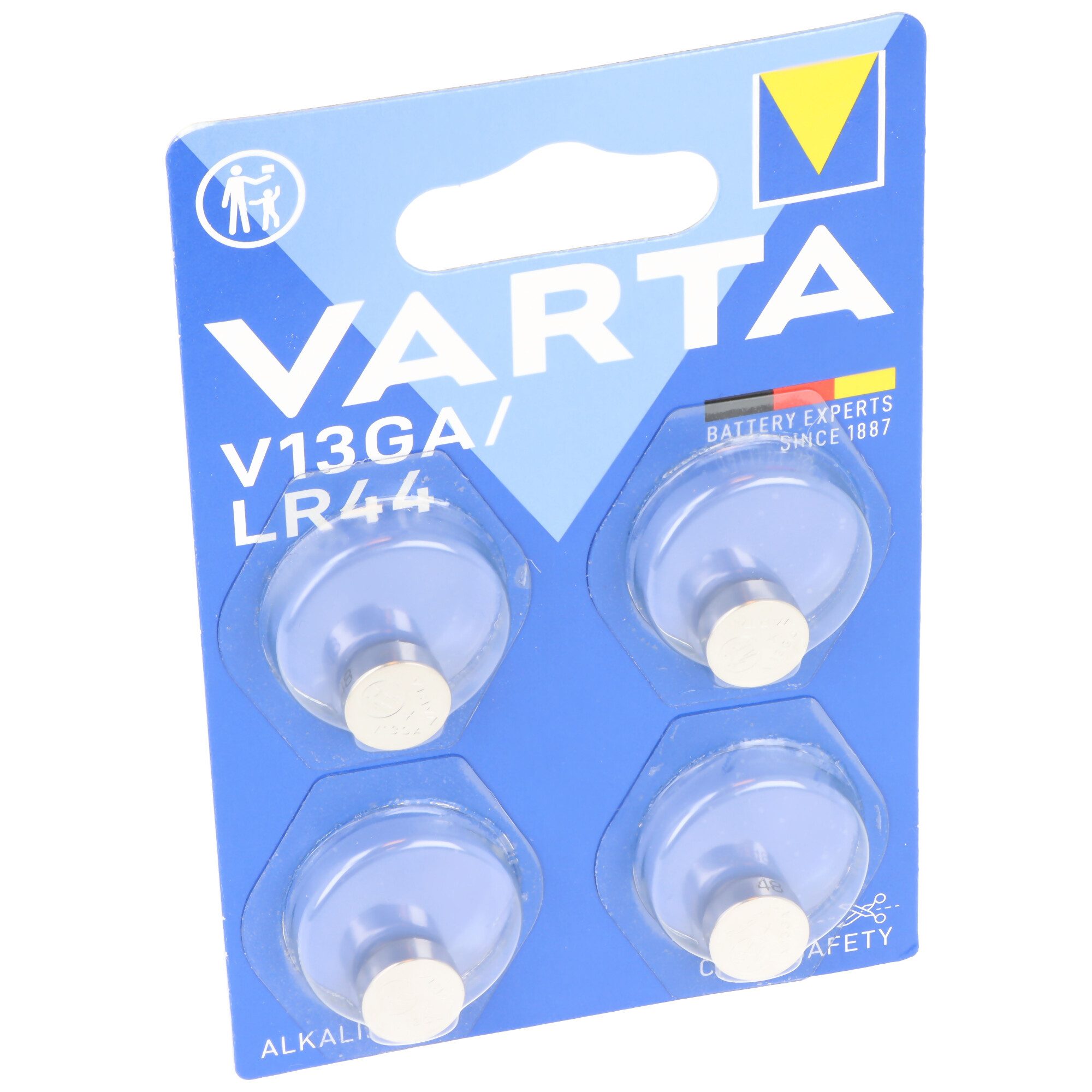 VARTA Varta Batterie Alkaline, Knopfzelle, LR44, V13GA, 1.5V Electronics, R Knopfzelle, (1,5 V)
