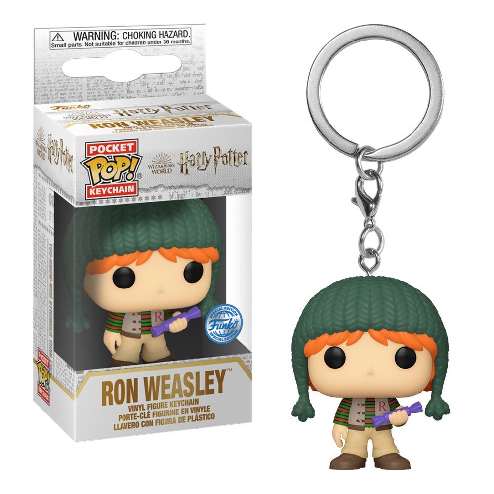 Funko Schlüsselanhänger Pocket POP! Holiday Ron Weasley - Harry Potter | Schlüsselanhänger