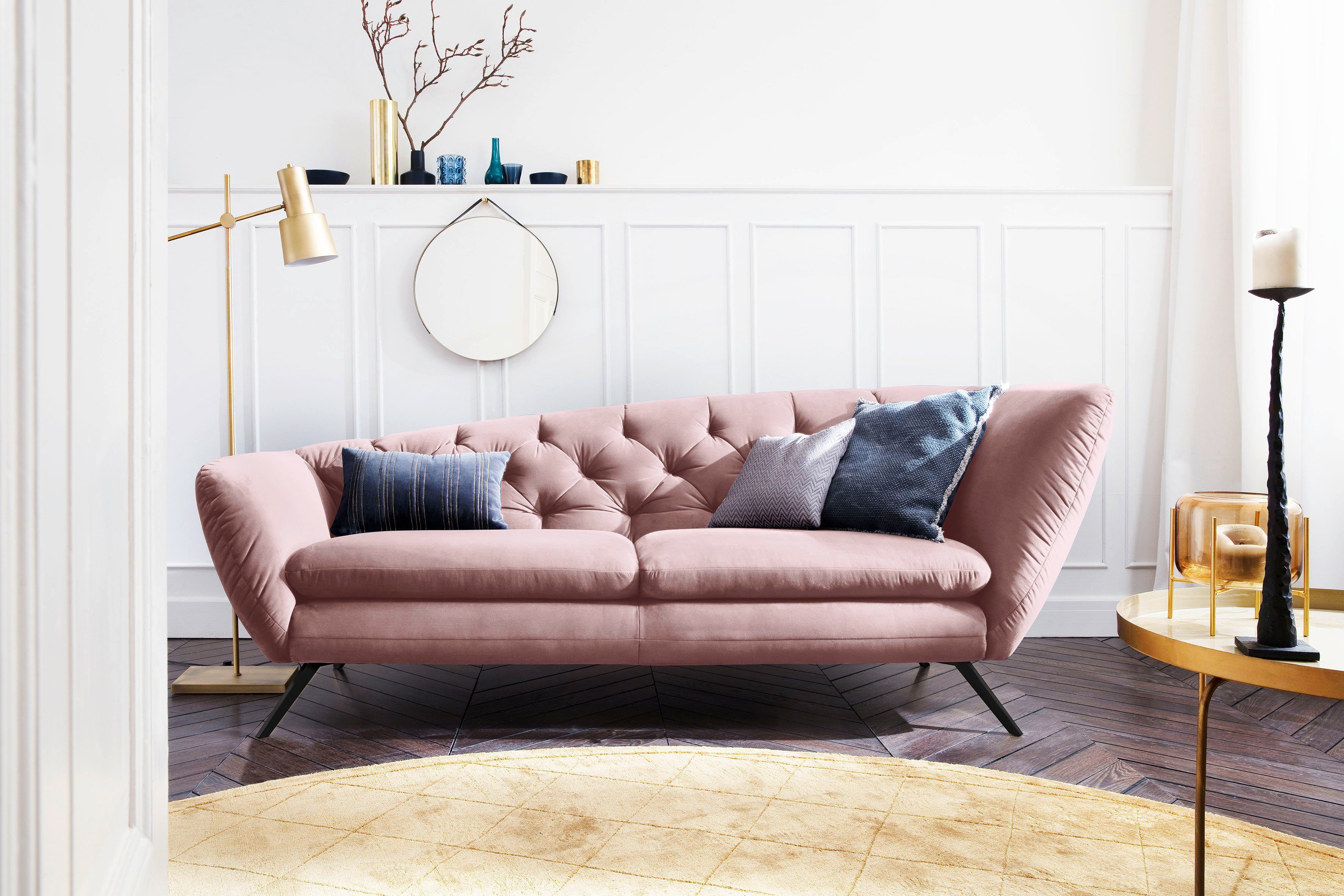 Home affaire Recamiere Beatrice, bequem und zeitlos elegant, Breite 223cm, Recamiere links oder rechts, passend zur "Beatrice"-Serie