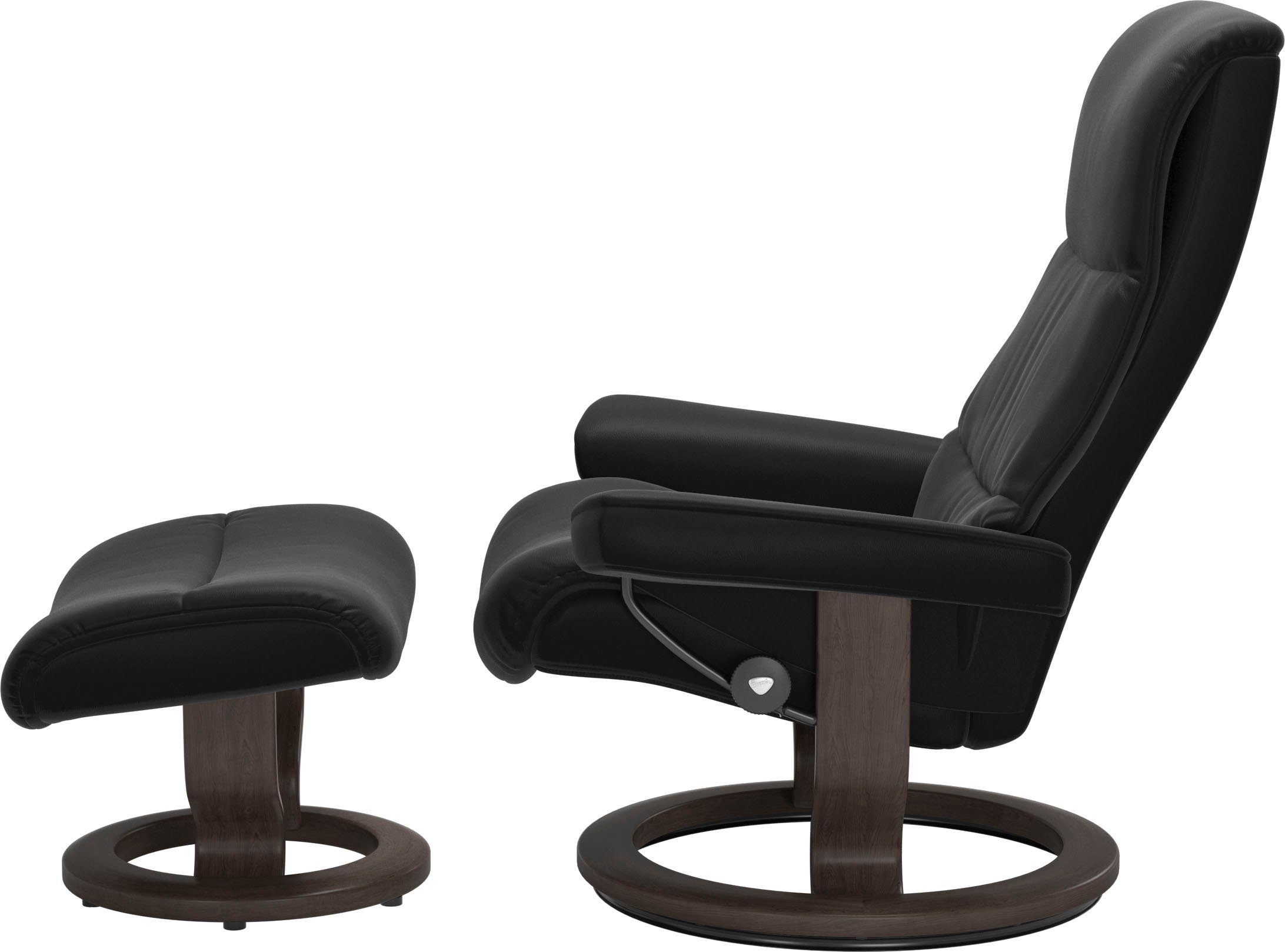 View, Classic Größe Wenge mit Base, Stressless® L,Gestell Relaxsessel