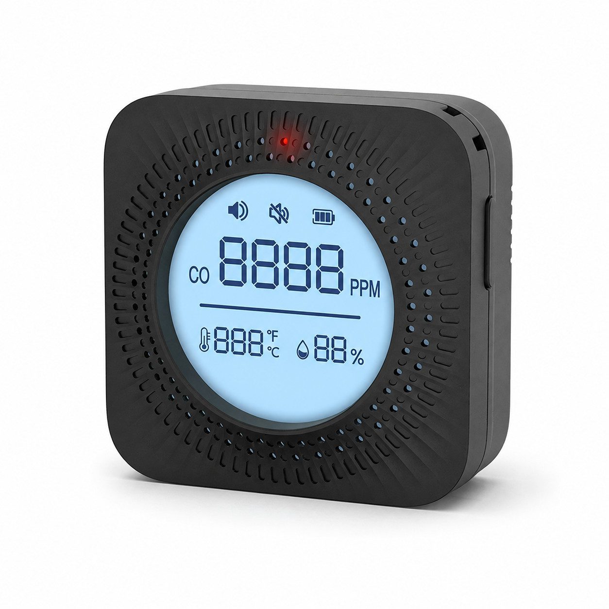 Tekoo Kohlenmonoxidmelder: 3-in-1 CO-Melder mit LCD für Wohnmobil & Küche CO-Melder (LCD, 3-in-1 Messung)
