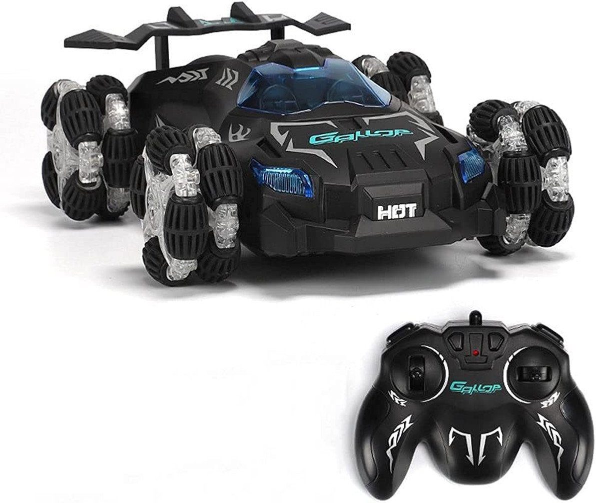 autolock Spielzeug-Auto Ferngesteuertes Auto,4WD 2.4 GHz RC Stunt Car,360° Offroad Auto, mit Musik,Sprühnebel und Licht Fahrzeug,Jungen-Spielzeugauto