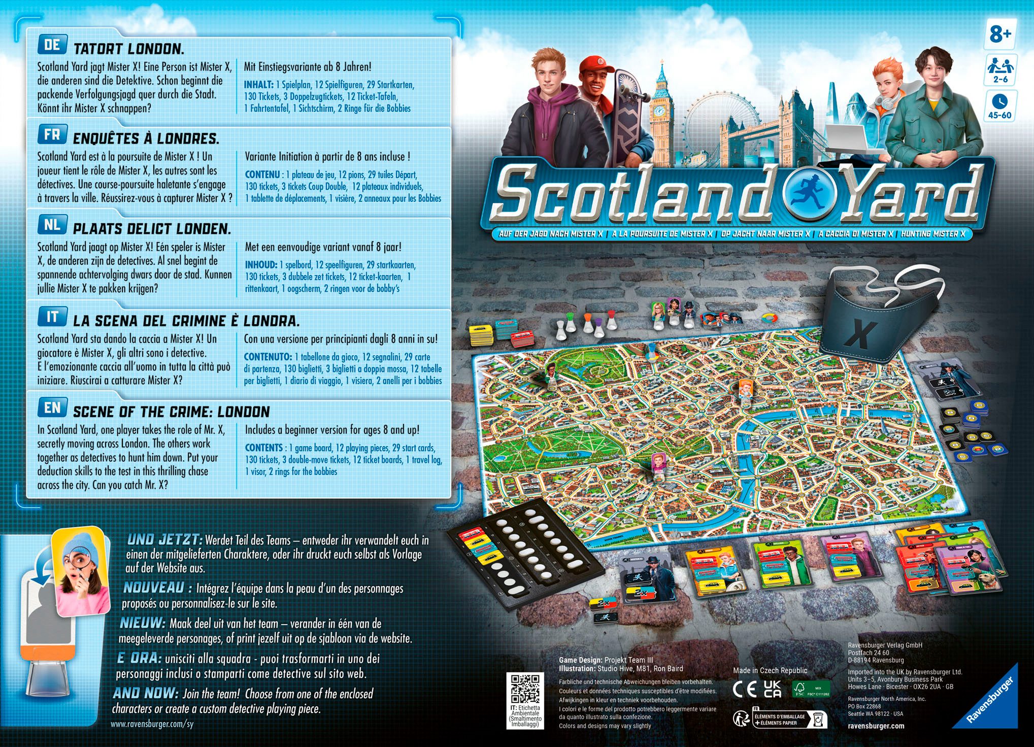 Ravensburger Spiel Scotland Yard, Made in Europe